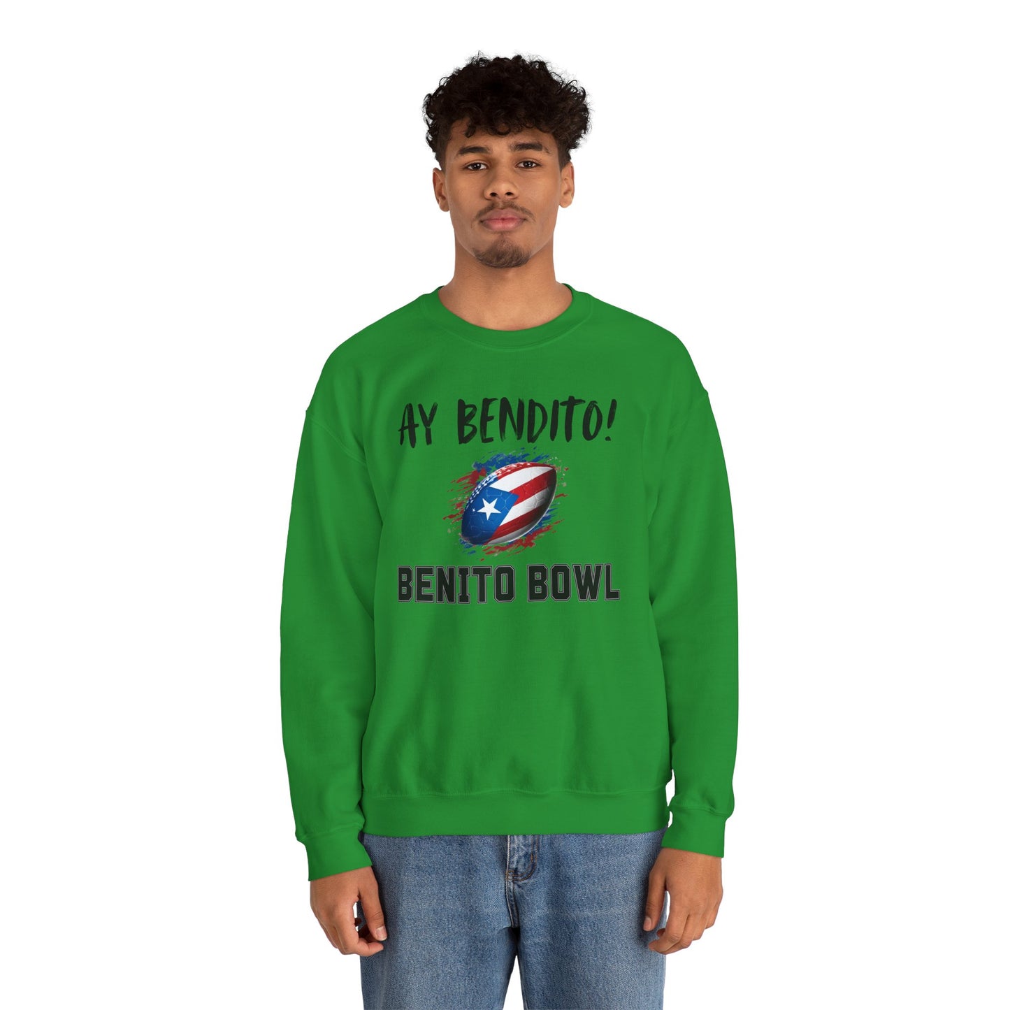 Ay Bendito! Benito Bowl Sweatshirt, Halftime Benito Shirt, Football Fan Gift, Benito Sweatshirt, Puerto Rico Heritage Boriqua Pride Gift