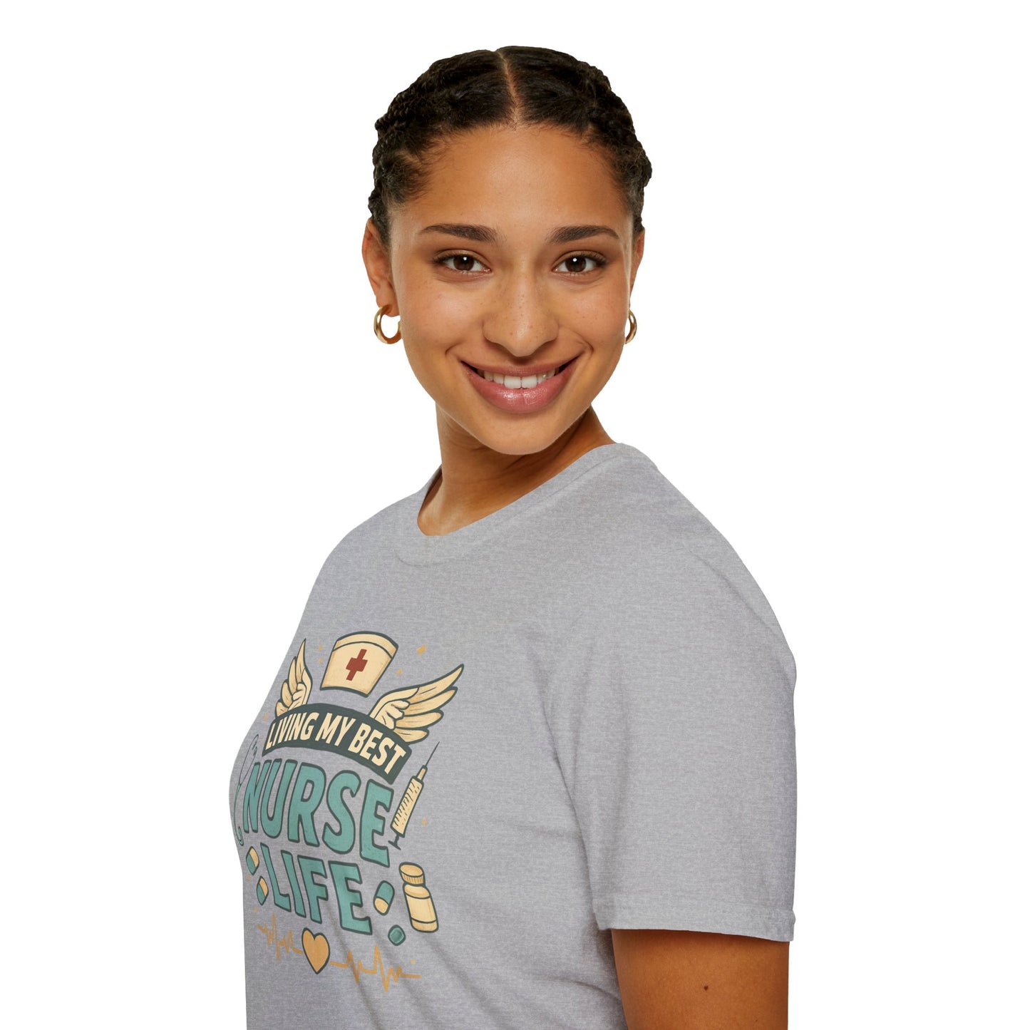 Living My Best Nurse Life Shirt – Cute Nurse Shirt for Women – RN Nurse Life Tee – Nurse Appreciation Gift, Medical Worker Shirt