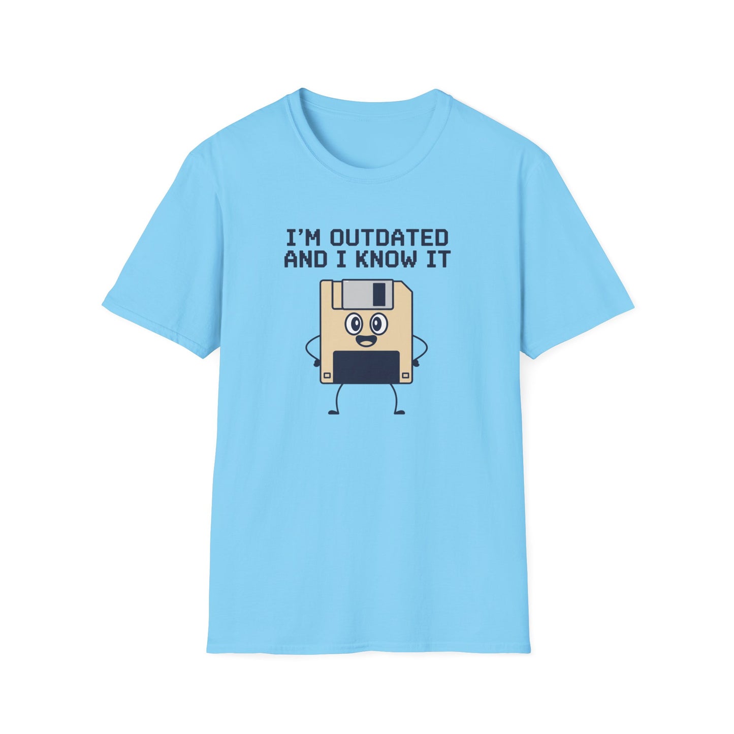 Funny Floppy Disk Shirt, Im Outdated and I Know It Tee, Retro Tech Shirt, Computer Nerd Gift, Geek Unisex T Shirt