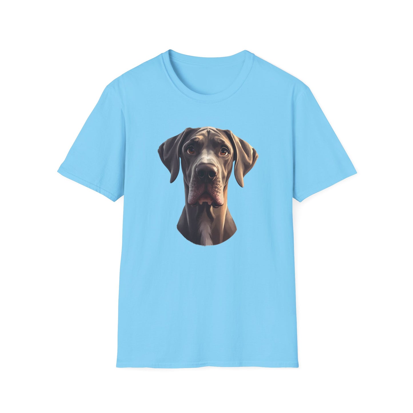 Great Dane Dog Portrait Shirt – Great Dane Dog Lover Gift, Cute Dog Mom Tee, Dog Dad Shirt, Pet Breed Apparel
