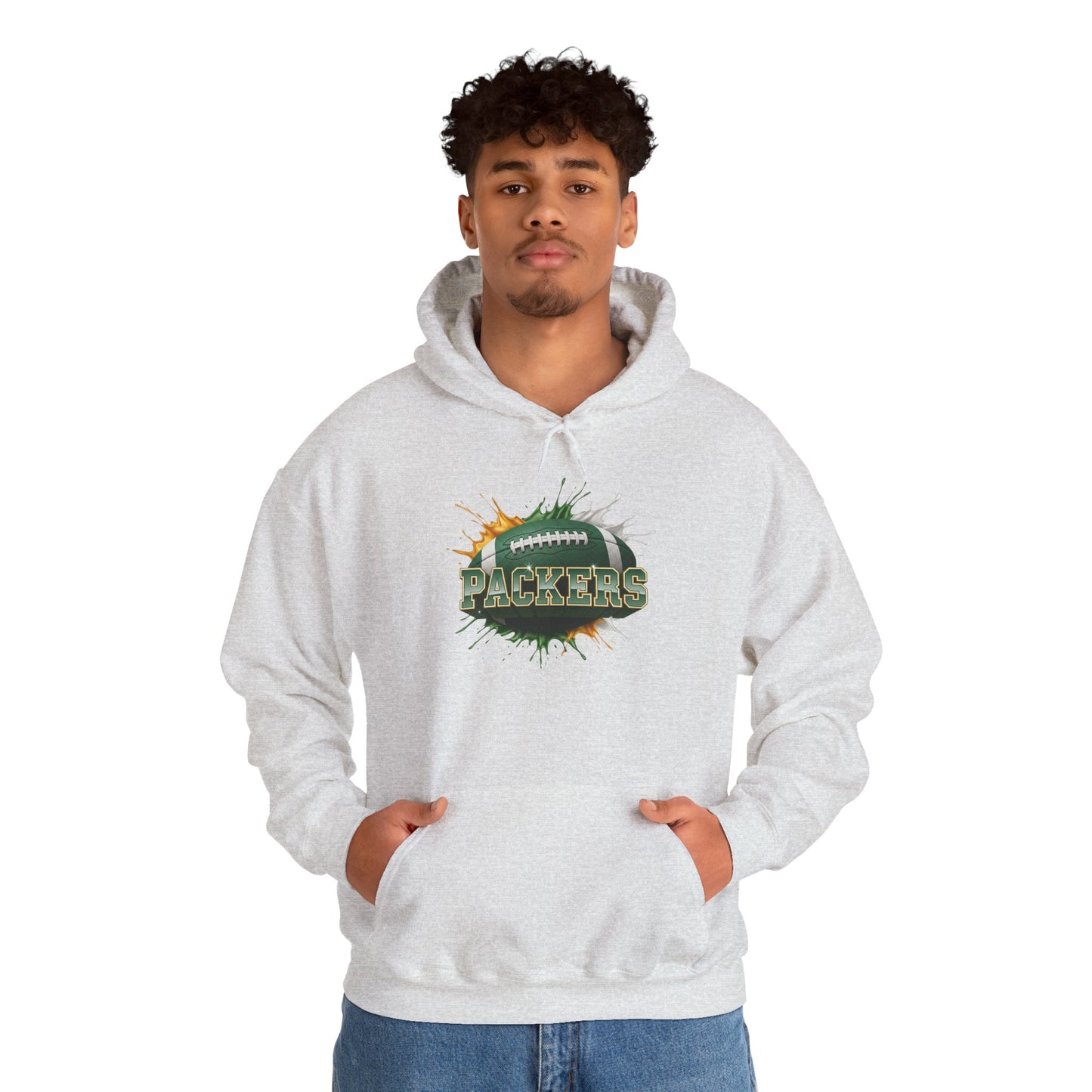 Green Bay Football Hoodie, Green Bay Team Hoodie, Football Gift for Green Bay Fans, Game Day Sports Fan Apparel, Football Fan Gift