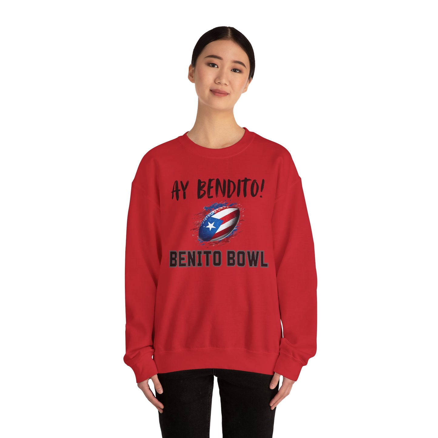 Ay Bendito! Benito Bowl Sweatshirt, Halftime Benito Shirt, Football Fan Gift, Benito Sweatshirt, Puerto Rico Heritage Boriqua Pride Gift