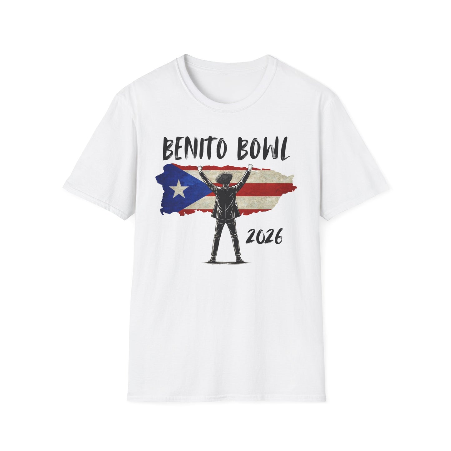 Benito Bowl 2026 PR Flag, Benito Bowl T-Shirt, Football Fan Gift, Puerto Rico Boricua Heritage Culture Pride Tee