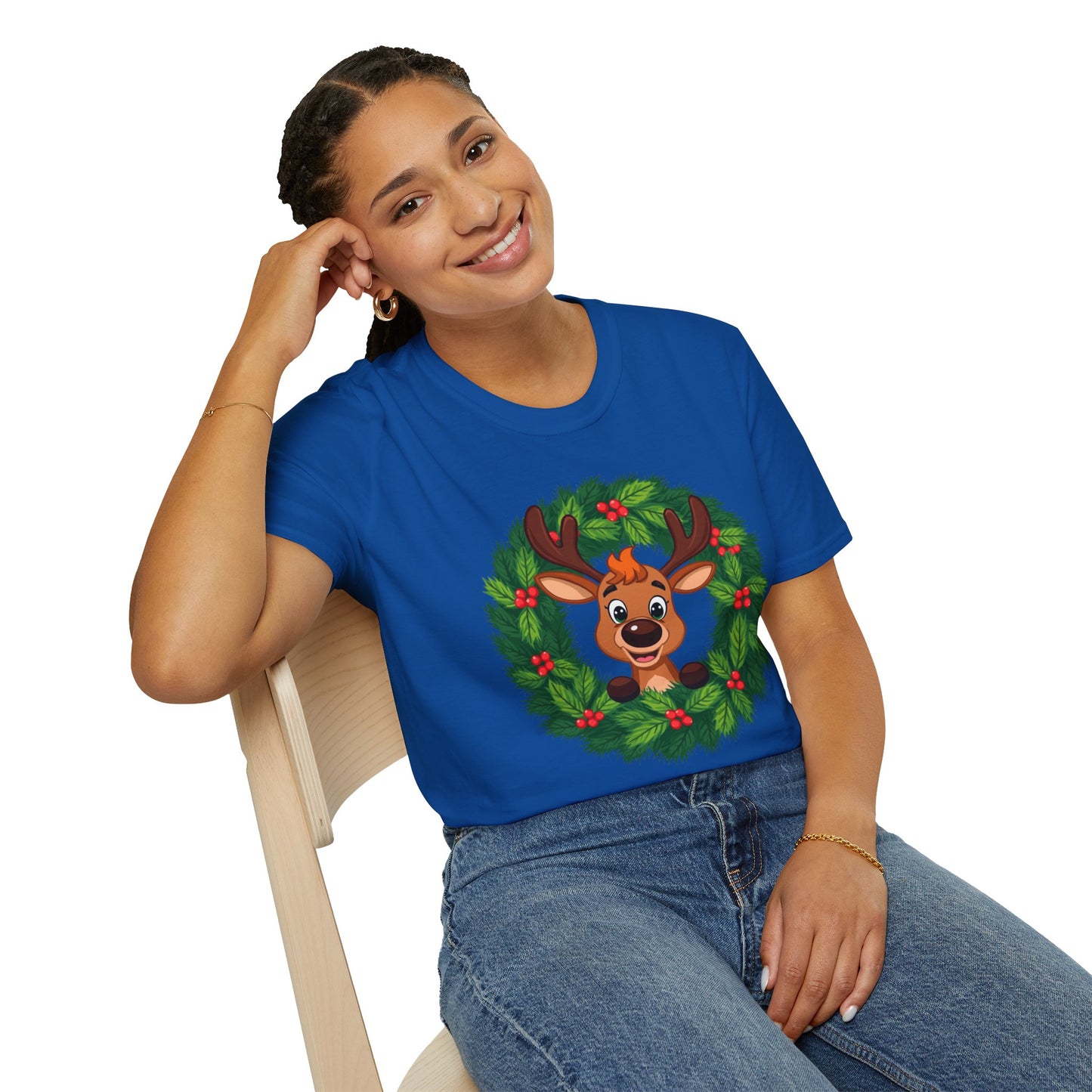 Reindeer in the Wreath Shirt, Family Christmas Shirts, Christmas T Shirt, Holiday Shirt, Cute Xmas Shirt for the family, Holiday Gift