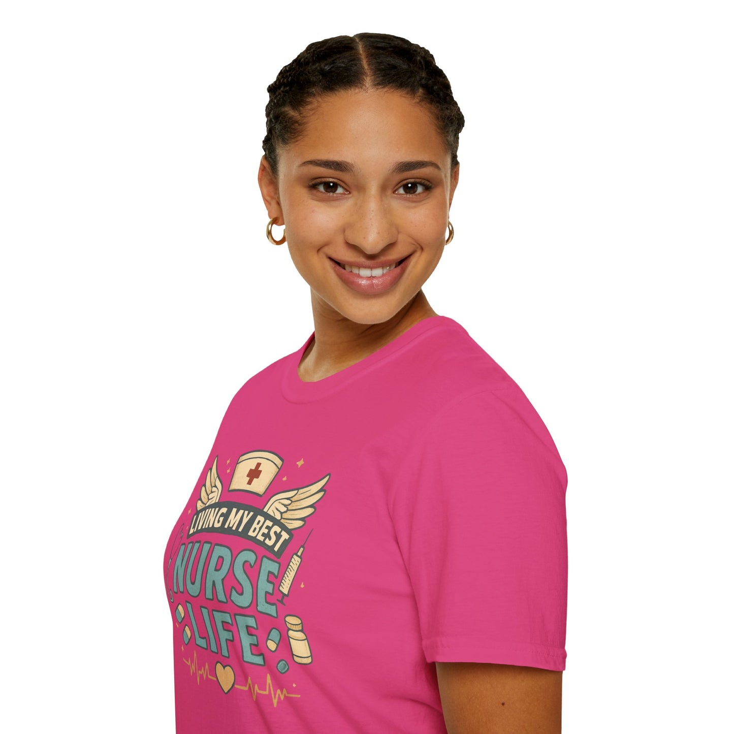 Living My Best Nurse Life Shirt – Cute Nurse Shirt for Women – RN Nurse Life Tee – Nurse Appreciation Gift, Medical Worker Shirt