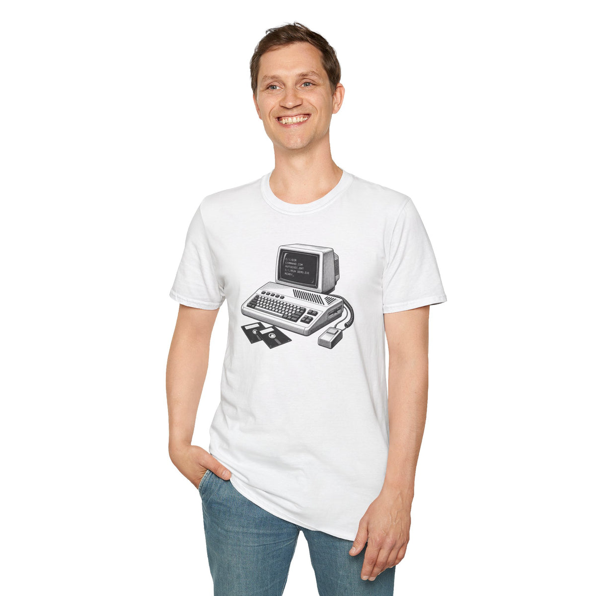 Vintage Computer T-Shirt, Retro Tech Shirt, Floppy Disk Tee, Programmer Gift, Computer Nerd Shirt