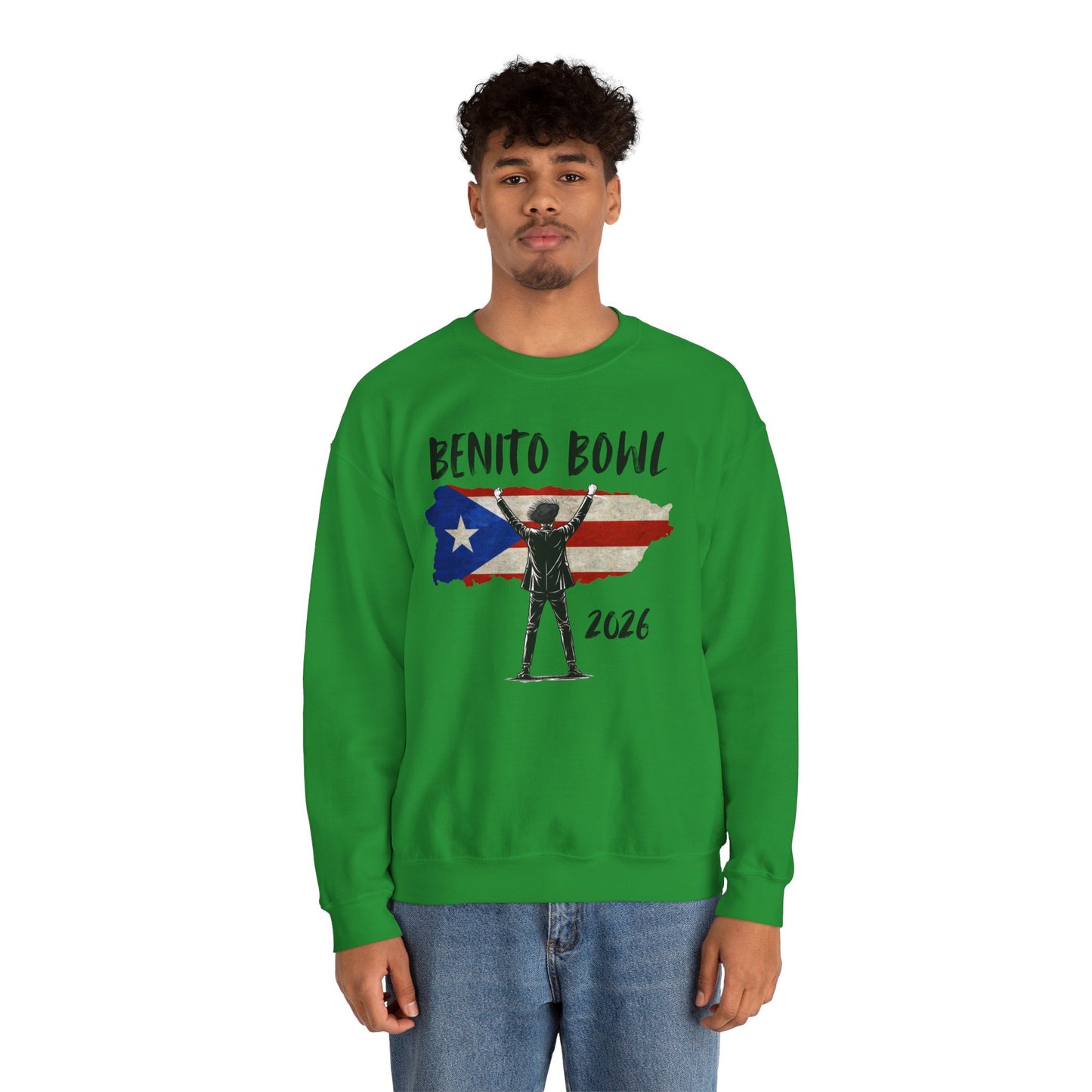 Benito Bowl 2026 PR Flag Sweatshirt, Benito Bowl, Football Fan Gift, Puerto Rico Boricua Heritage Culture Pride sweatshirt