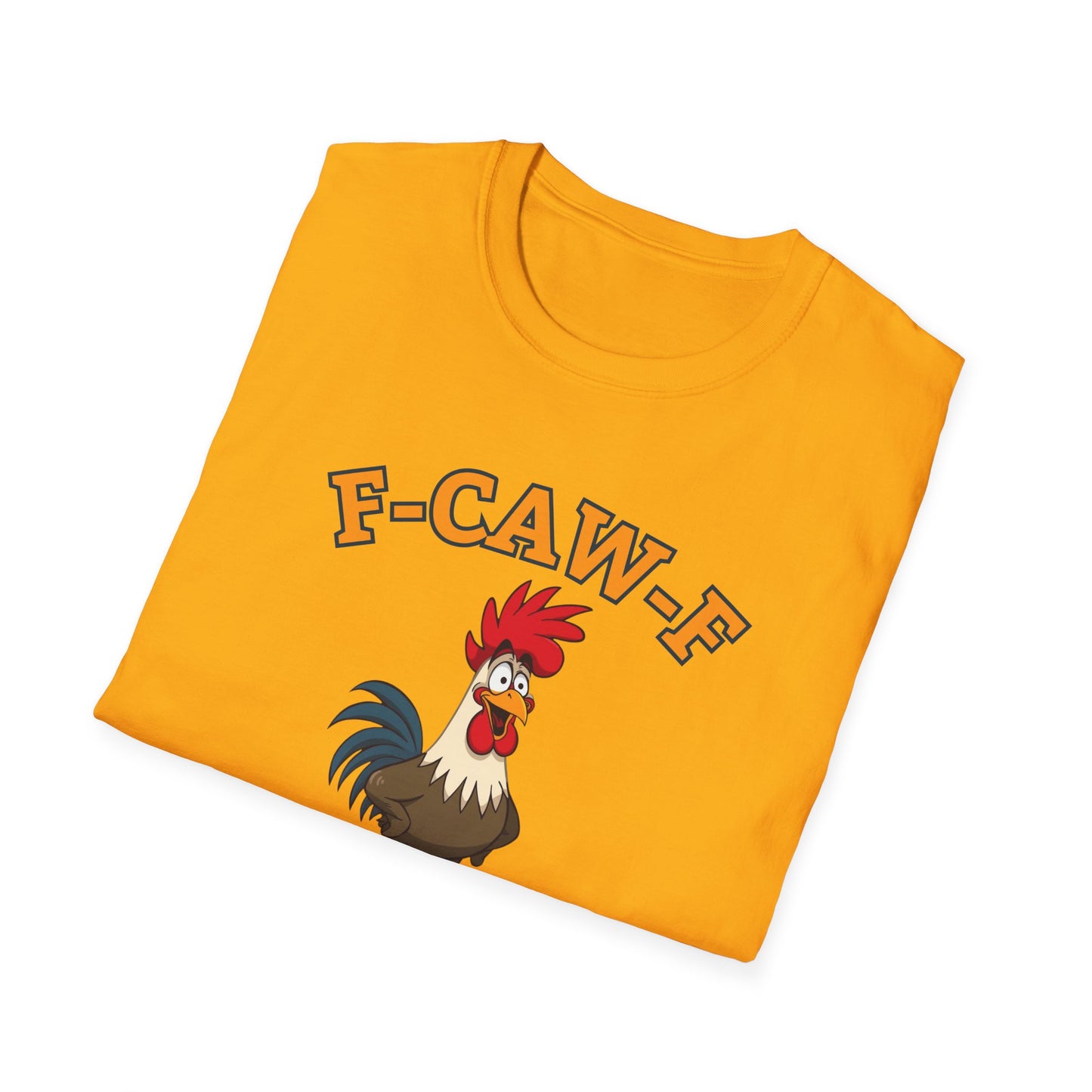 Funny F-CAW-F Rooster T-Shirt, Rooster Lover Shirt, Chicken Tee, Humorous Top, Fun Bird Apparel, Gift for him, Gift for her, Funny Shirt