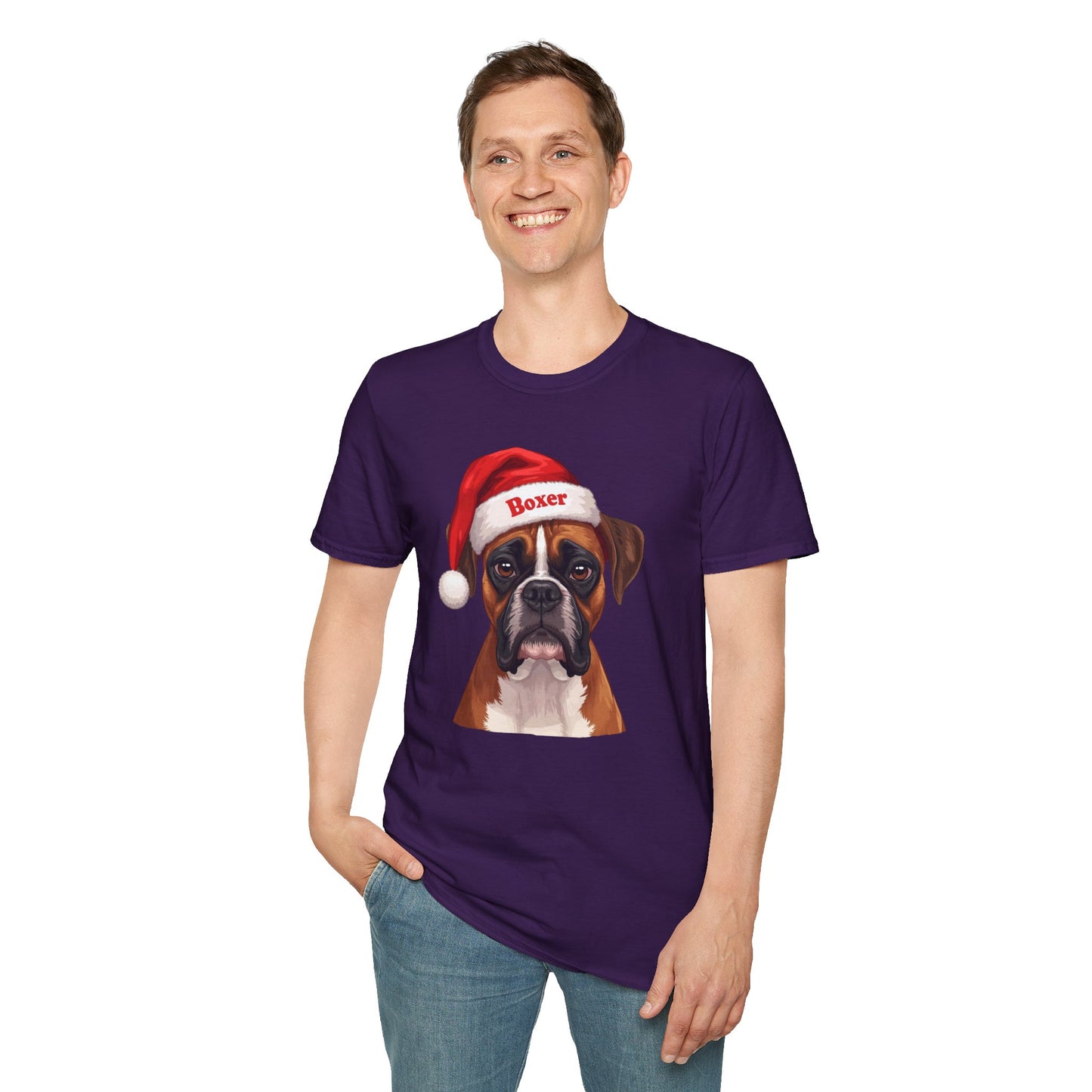Boxer Dog Portrait Shirt – Boxer Dog Lover Gift, Cute Dog Mom Tee, Dog Dad Shirt, Pet Breed Apparel