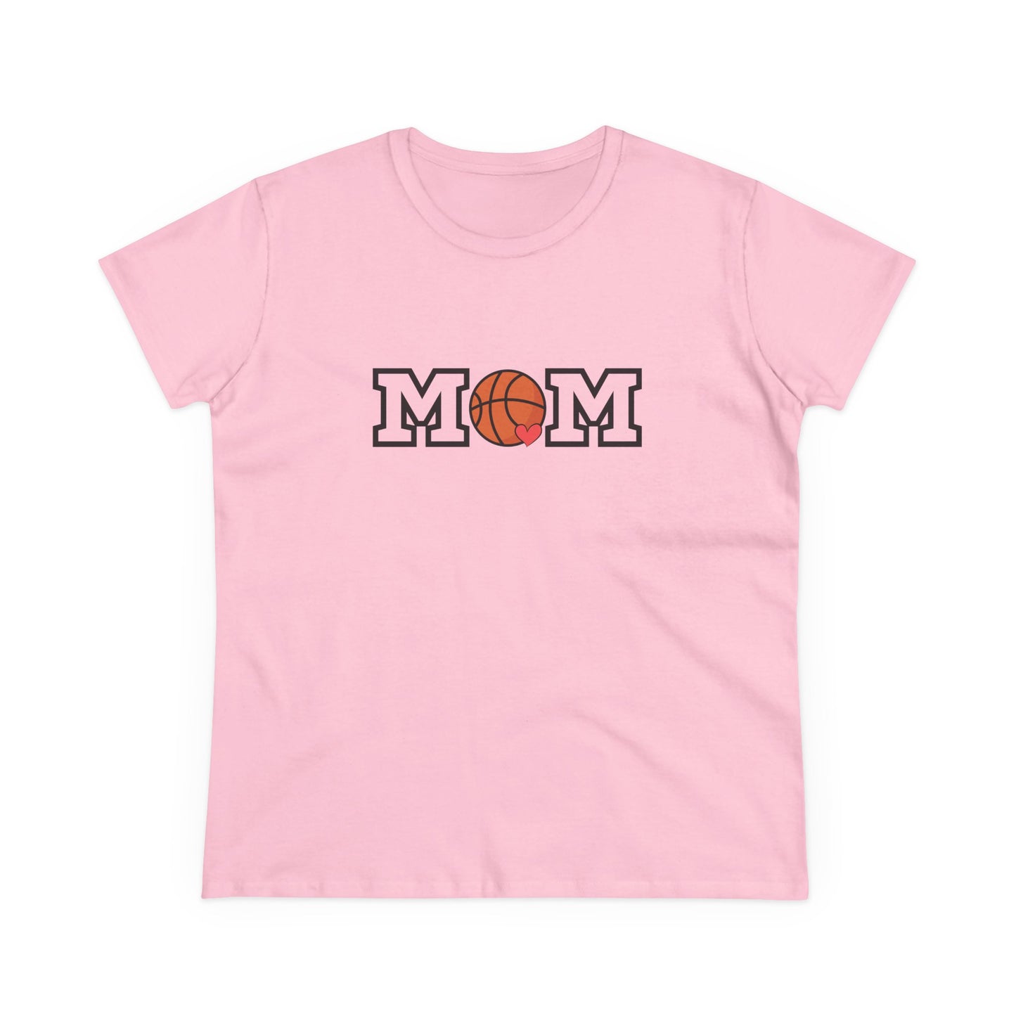 Basketball Mom Shirt, Sports Mom Gift, Cotton T-Shirt, Basketball Fan Apparel, Mother's Day Tee, Mom loves Basketball, Sports Mom