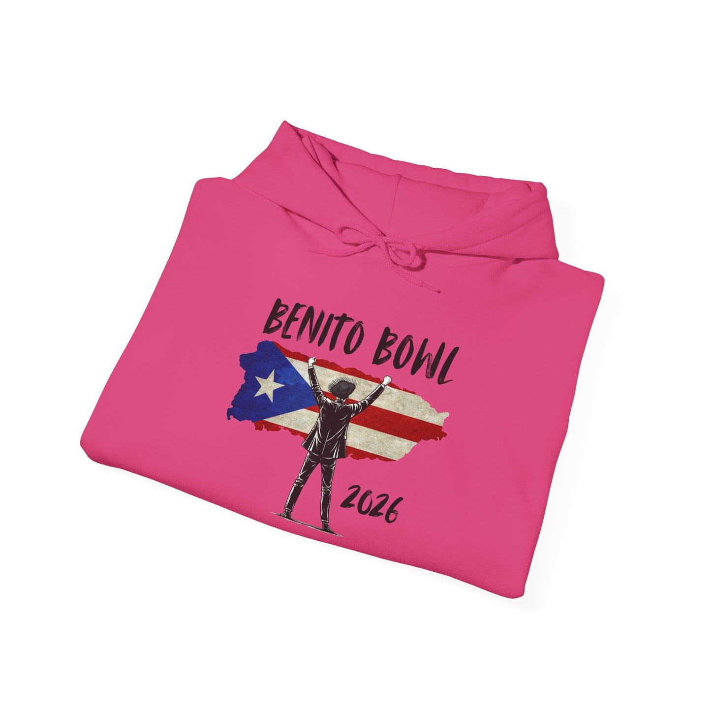 Benito Bowl 2026 PR Flag Hoodie, Benito Bowl, Football Fan Gift, Puerto Rico Boricua Heritage Culture Pride Hoodie