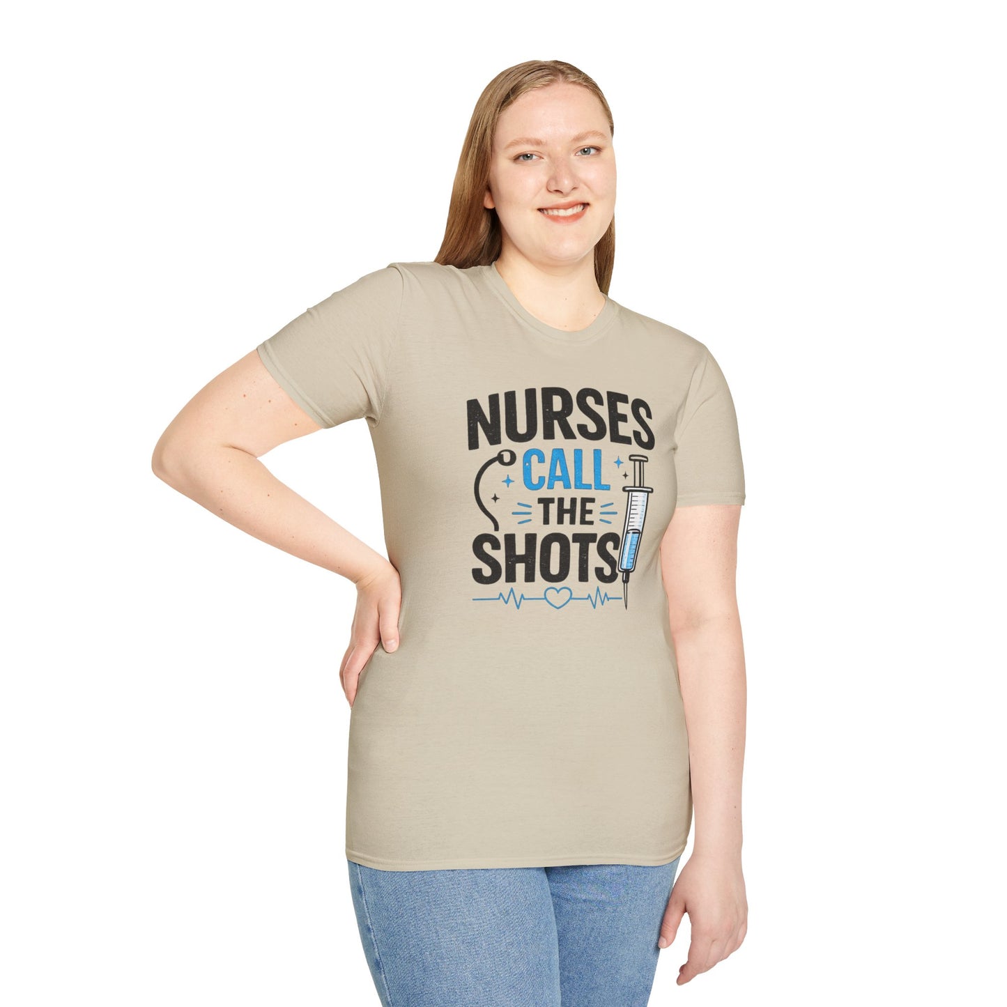 Nurses Call The Shots Shirt Funny Nurse Gift Medical Humor RN CNA Nursing Tee