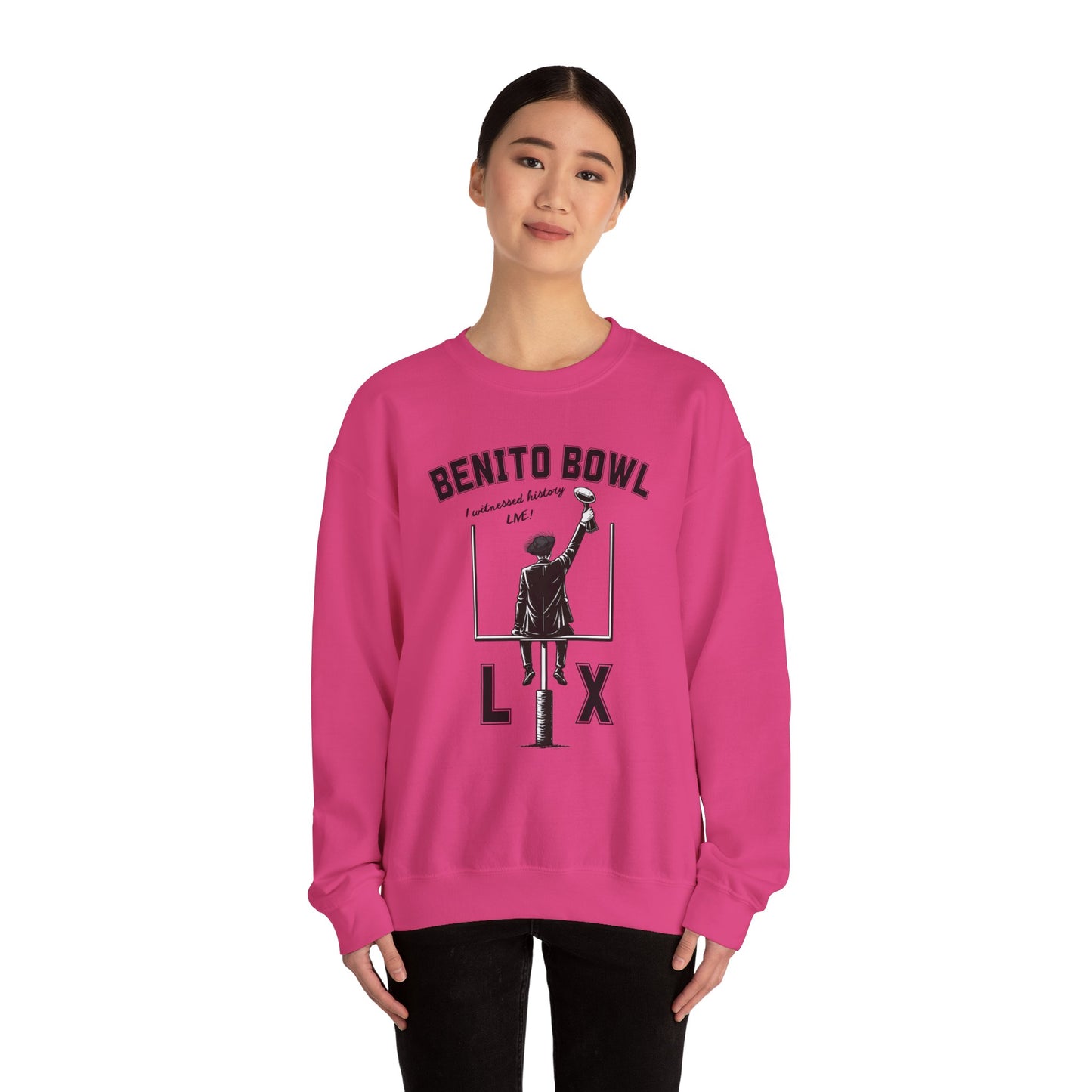 Benito Bowl LX Witnessed History Live Halftime Sweatshirt, Football Fan Gift, Benito Sweatshirt, Puerto Rico Boricua Heritage
