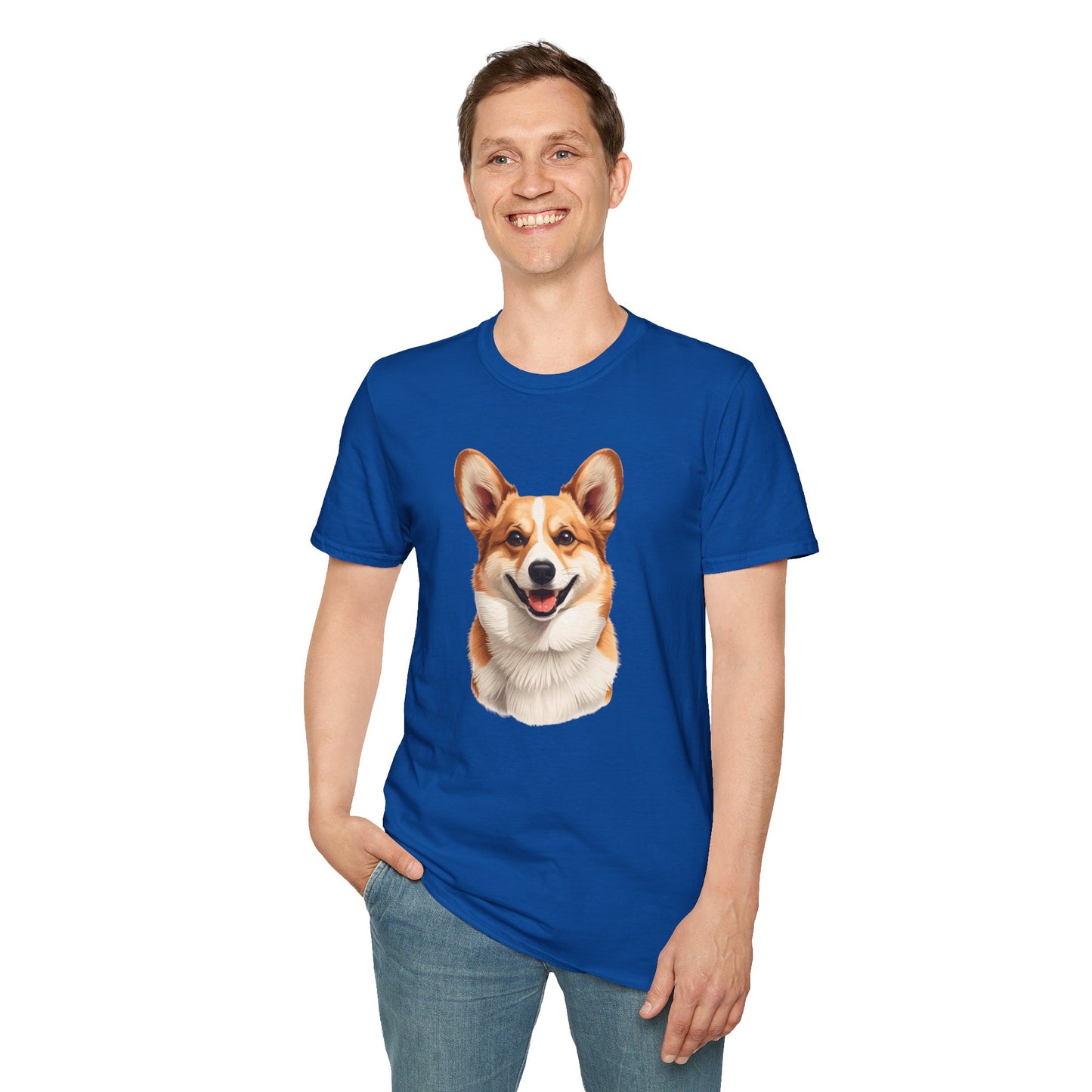 Corgi Dog Portrait Shirt – Corgi Dog Lover Gift, Cute Dog Mom Tee, Dog Dad Shirt, Pet Breed Apparel