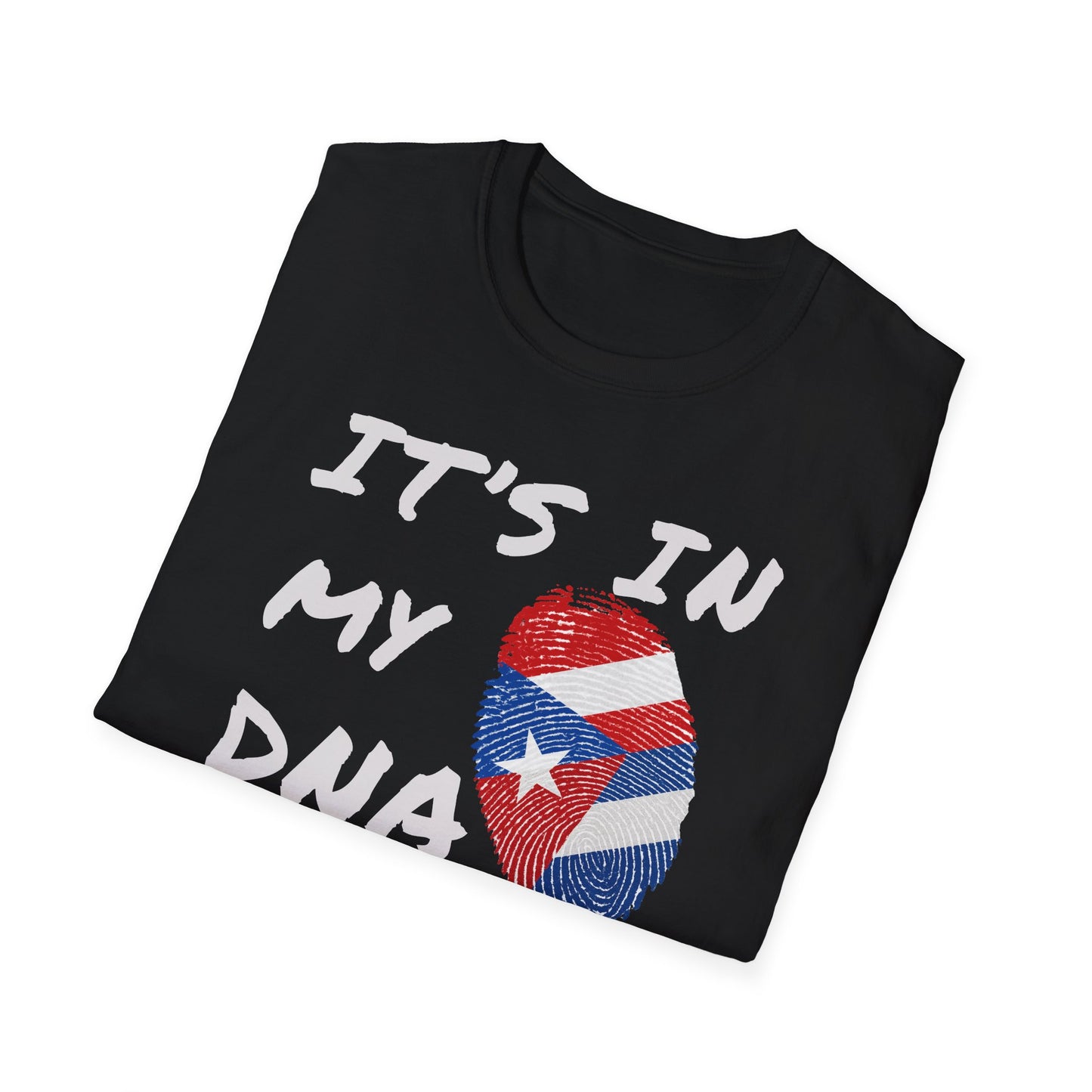 It's In My DNA Cuba-Rican Pride T-Shirt, Graphic Tee for Hispanic Heritage, Cuban - Puerto Rican Heritage, Cuba - Boriqua Pride Tee Gift