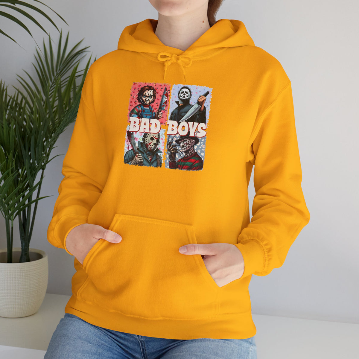 Horror Movie Villains Halloween Bad Boys Unisex Hoodie, Scary Movie Pullover, Horror Movie Sweatshirt, Halloween Costume Hoodie