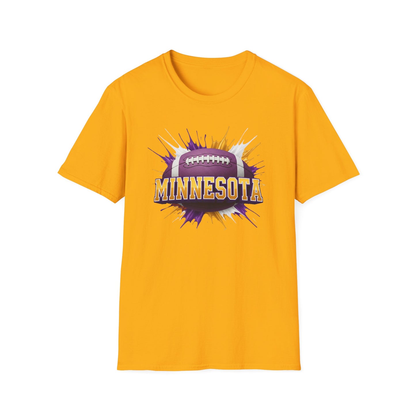 Minnesota Football Unisex T-Shirt, Minnesota Team Tee, Football Gift for Minnesota Fans, Game Day Shirt, Sports Fan Apparel Football Tee