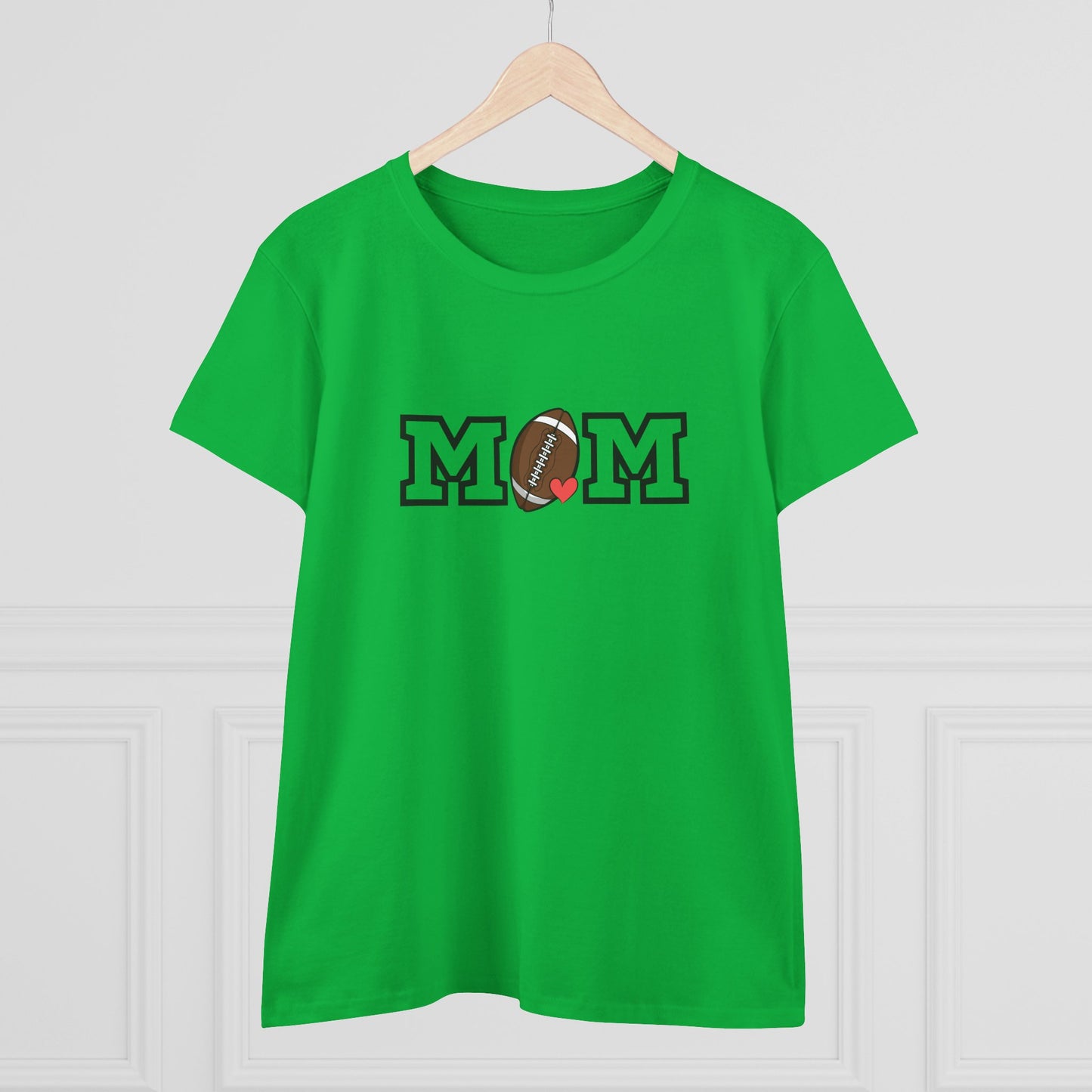 Football Mom Shirt, Sports Mom Gift, Cotton T-Shirt, Football Fan Apparel, Mother's Day Tee, Mom loves Football, Sports Mom