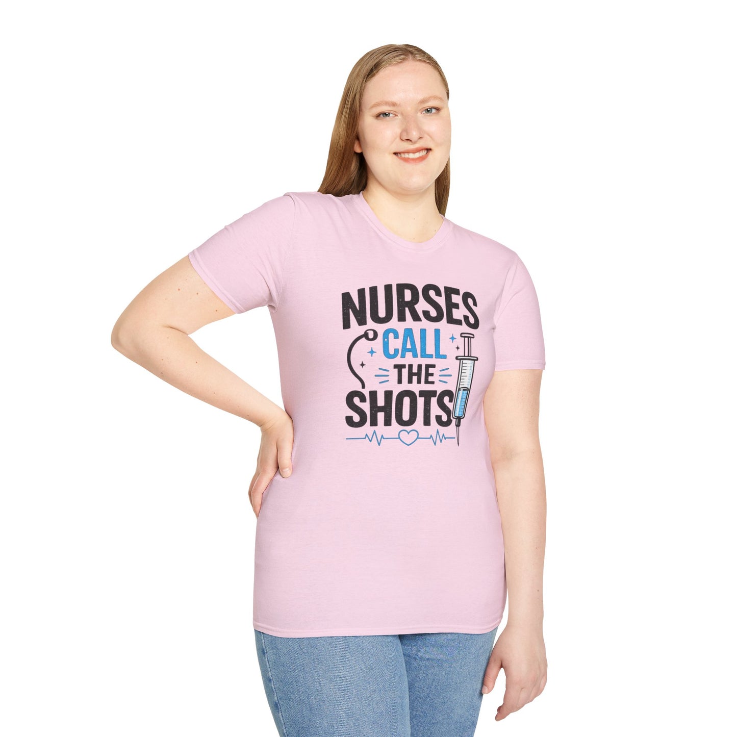 Nurses Call The Shots Shirt Funny Nurse Gift Medical Humor RN CNA Nursing Tee