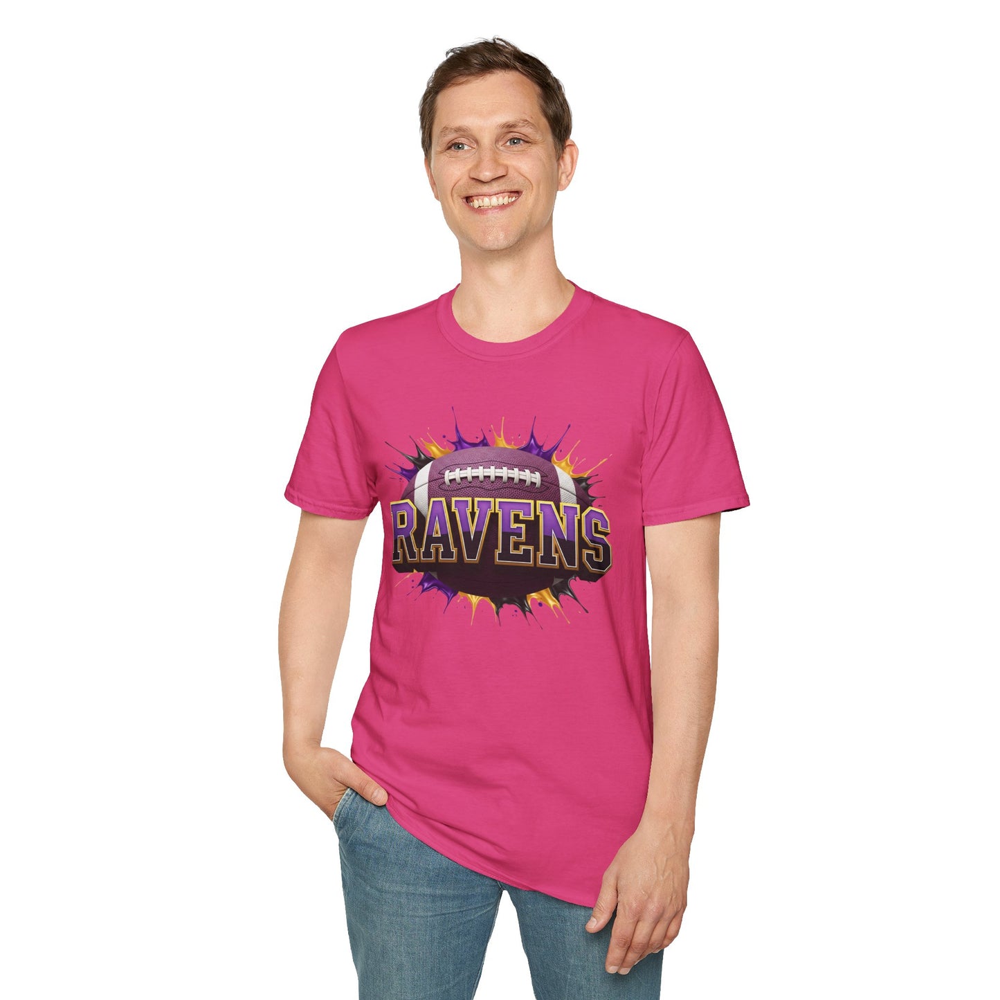 Baltimore Football Unisex T-Shirt, Baltimore Team Tee, Football Gift for Baltimore Fans, Game Day Shirt, Sports Fan Apparel Football Tee