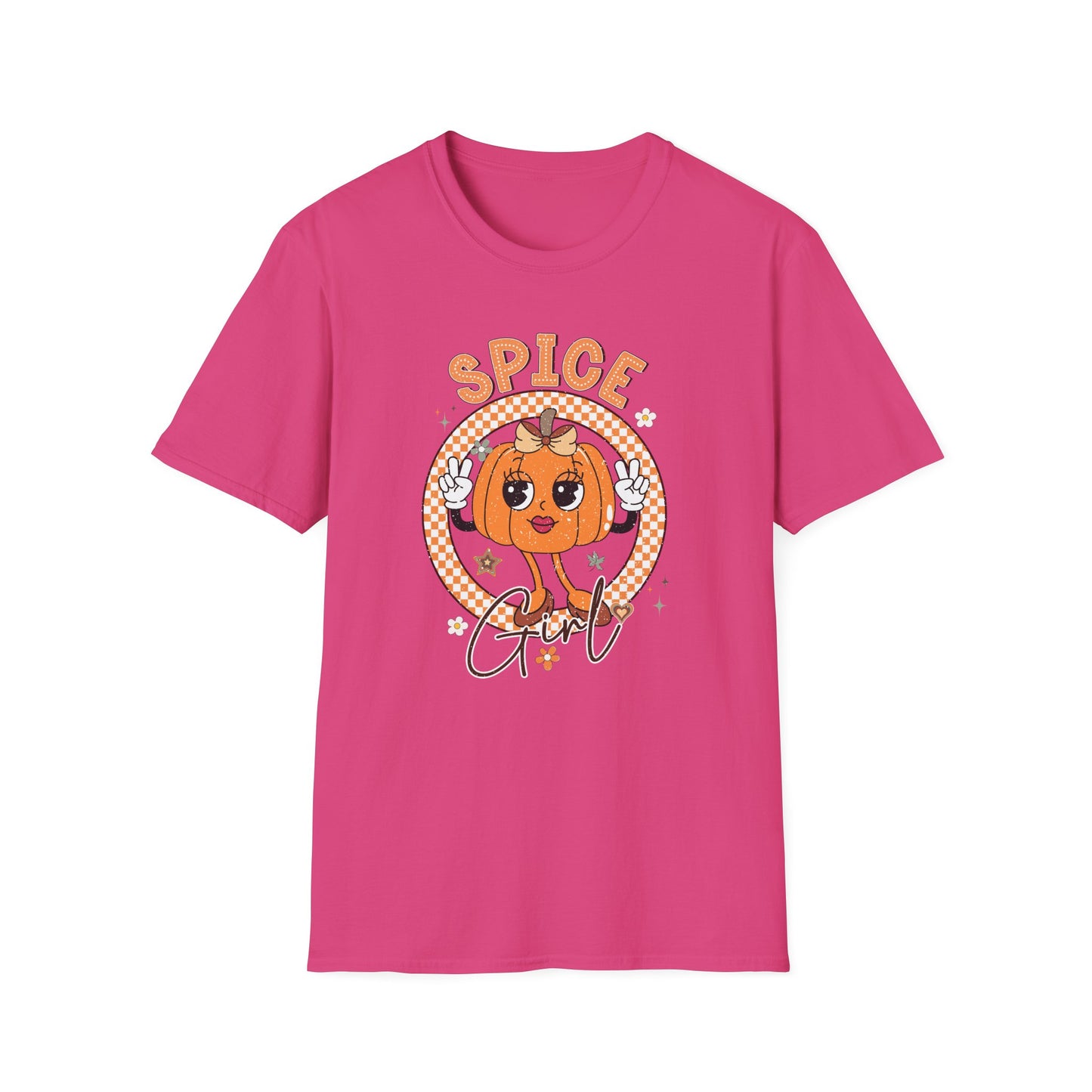 Spice Girl Pumpkin Fall T-Shirt - Cute Women's Autumn Tee, Thanksgiving Shirt, Lady Pumpkin Spice Girl Tee, Cozy Fall Tee for Her