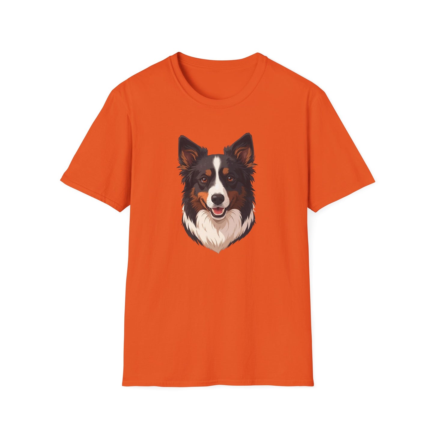 Border Collie Dog Portrait Shirt – Border Collie Dog Lover Gift, Cute Dog Mom Tee, Dog Dad Shirt, Pet Breed Apparel