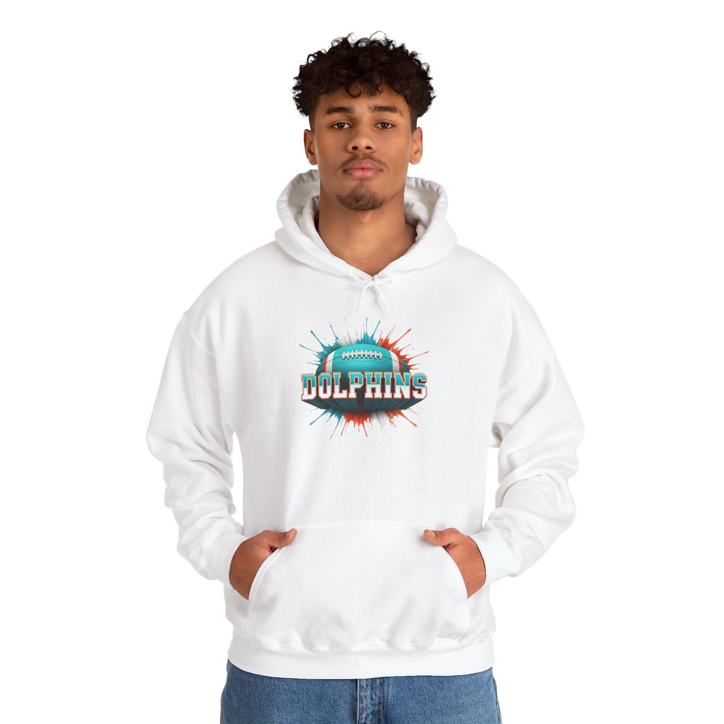 Miami Football Hoodie, Miami Team Hoodie, Football Gift for Miami Fans, Game Day Sports Fan Apparel, Football Fan Gift