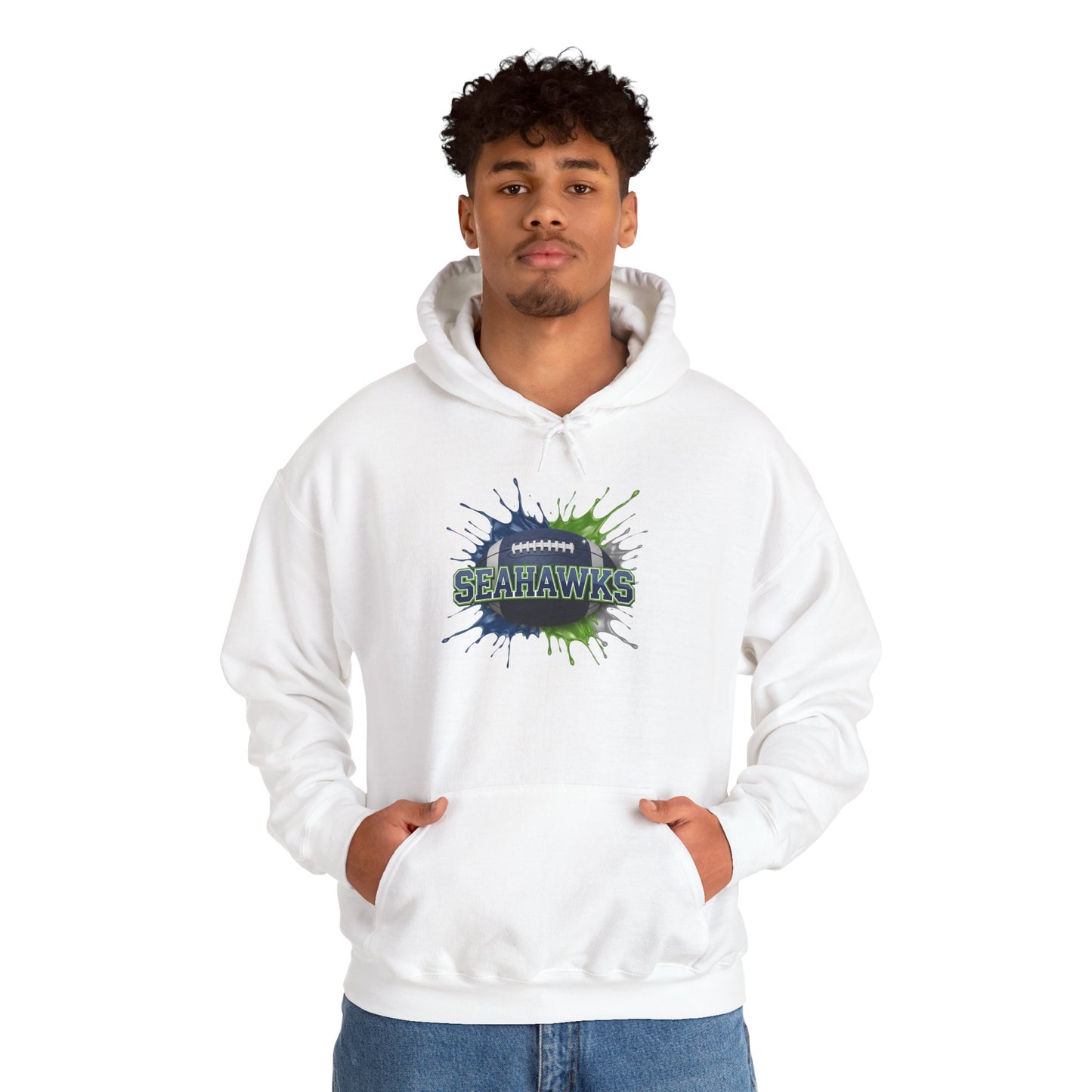 Seattle Football Hoodie, Seattle Team Hoodie, Football Gift for Seattle Fans, Game Day Sports Fan Apparel, Football Fan Gift