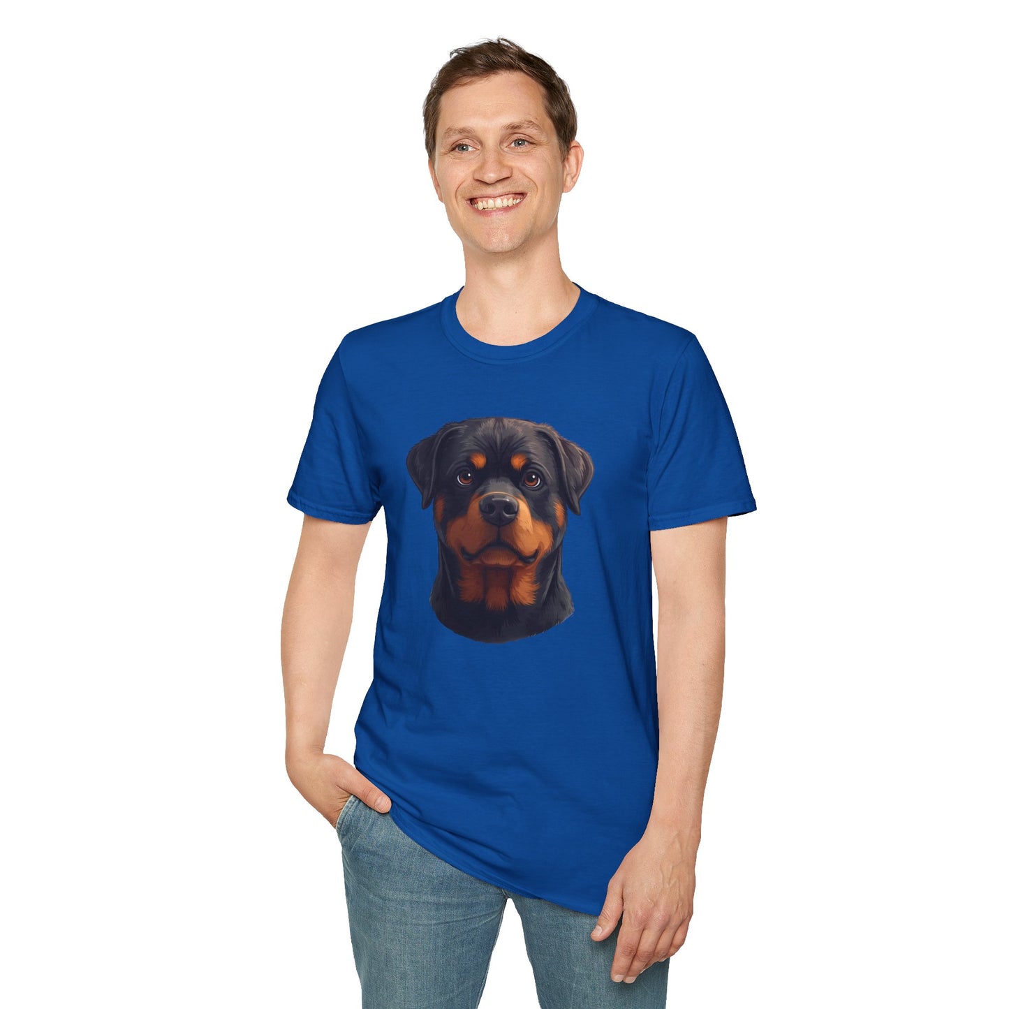 Rottweiler Dog Portrait Shirt – Rottweiler Dog Lover Gift, Cute Dog Mom Tee, Dog Dad Shirt, Pet Breed Apparel