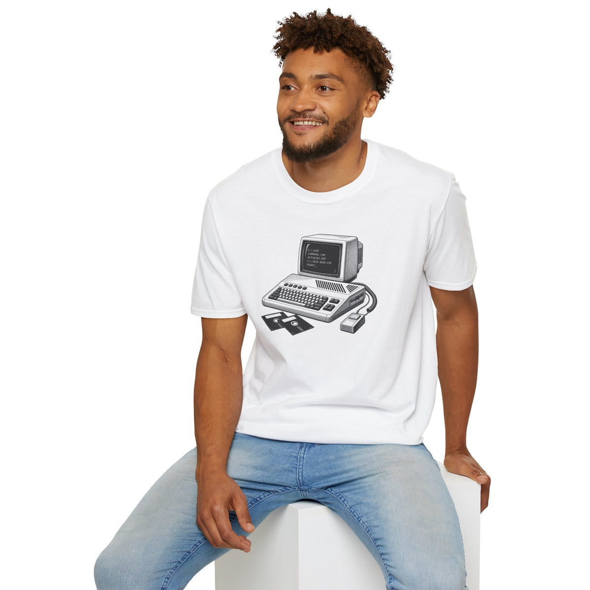Vintage Computer T-Shirt, Retro Tech Shirt, Floppy Disk Tee, Programmer Gift, Computer Nerd Shirt
