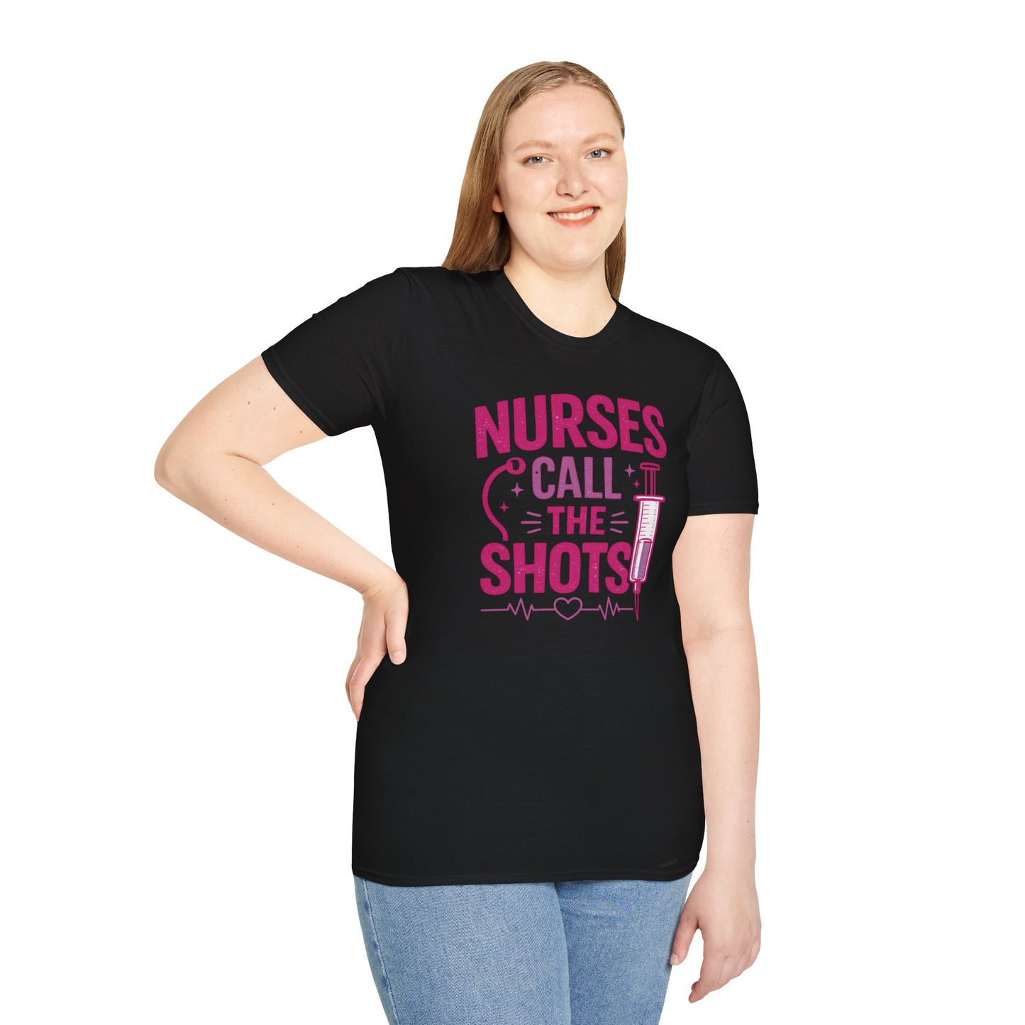 Nurses Call The Shots Shirt Funny Nurse Gift Medical Humor RN CNA Nursing Tee