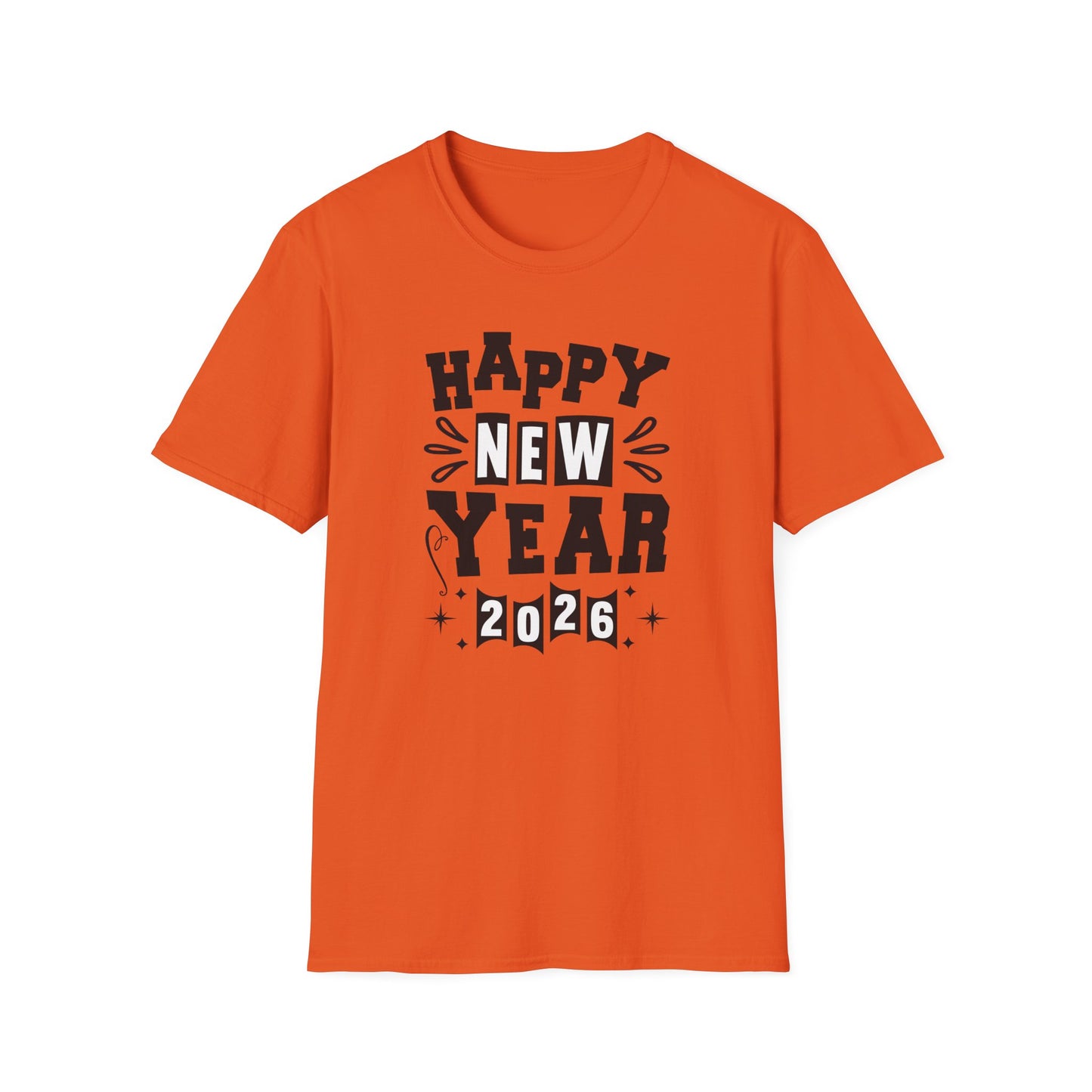 Happy New Year 2026 T-Shirt – Retro New Year Graphic Tee, NYE Party Shirt, Vintage Bold Typography 2026 Shirt, New Year’s Eve Countdown Outfit