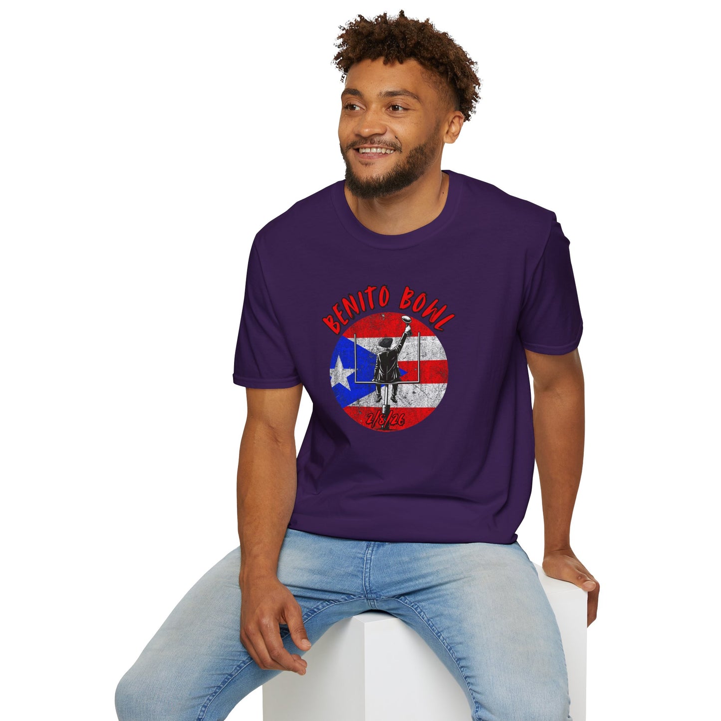 Benito Bowl 2/8/26 T-Shirt – Puerto Rico Heritage Tee, Boricua Pride Football Fan Shirt