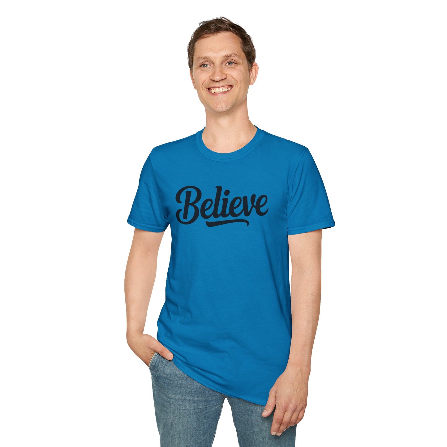 Believe T-Shirt – Inspirational Faith Shirt, Christian Motivational Tee, Positive Encouragement Apparel