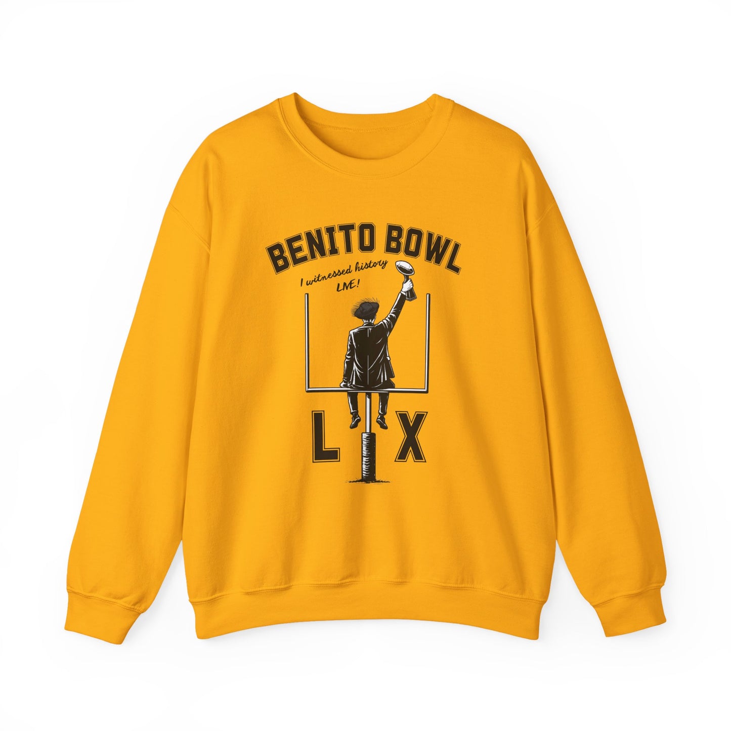 Benito Bowl LX Witnessed History Live Halftime Sweatshirt, Football Fan Gift, Benito Sweatshirt, Puerto Rico Boricua Heritage