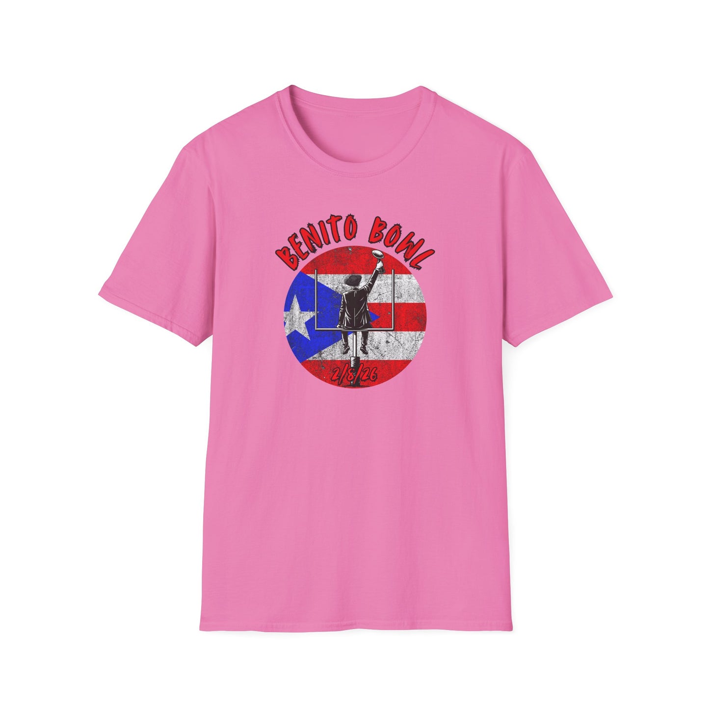 Benito Bowl 2/8/26 T-Shirt – Puerto Rico Heritage Tee, Boricua Pride Football Fan Shirt