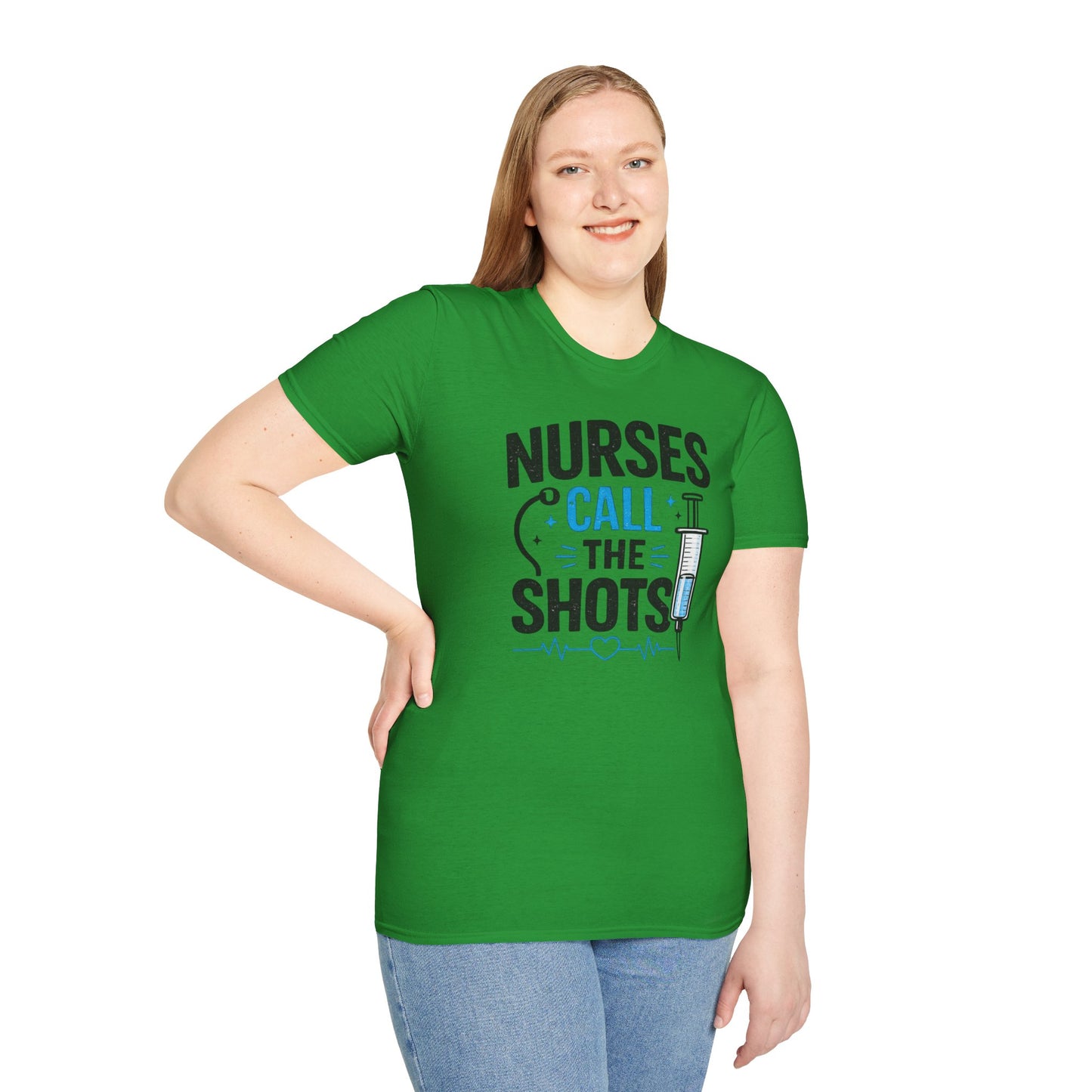Nurses Call The Shots Shirt Funny Nurse Gift Medical Humor RN CNA Nursing Tee