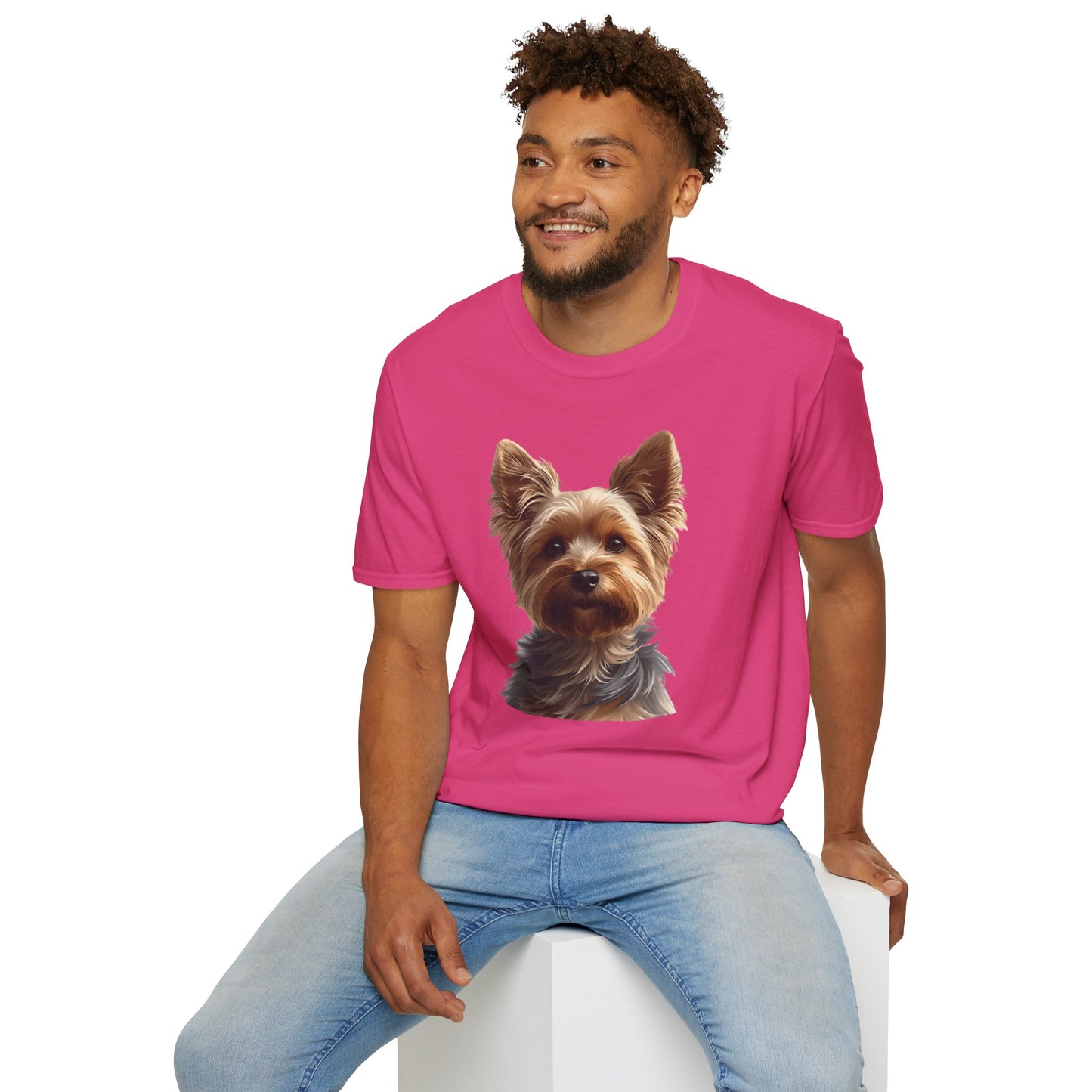 Yorkshire Terrier Dog Portrait Shirt – Yorkie Dog Lover Gift, Cute Dog Mom Tee, Dog Dad Shirt, Pet Breed Apparel