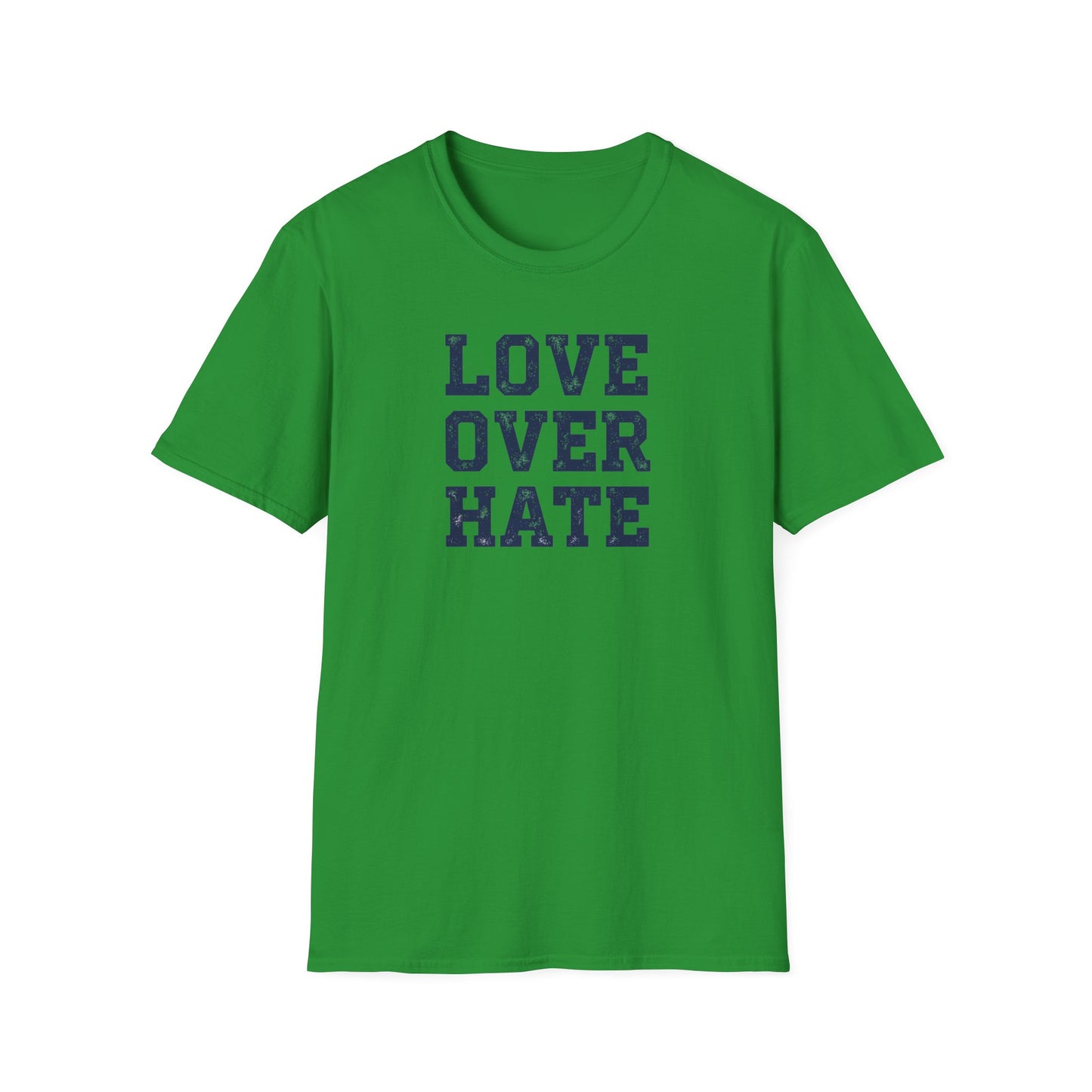 Love Over Hate T-Shirt – Inspirational Christian Shirt, Positive Message Tee, Motivational Faith Apparel