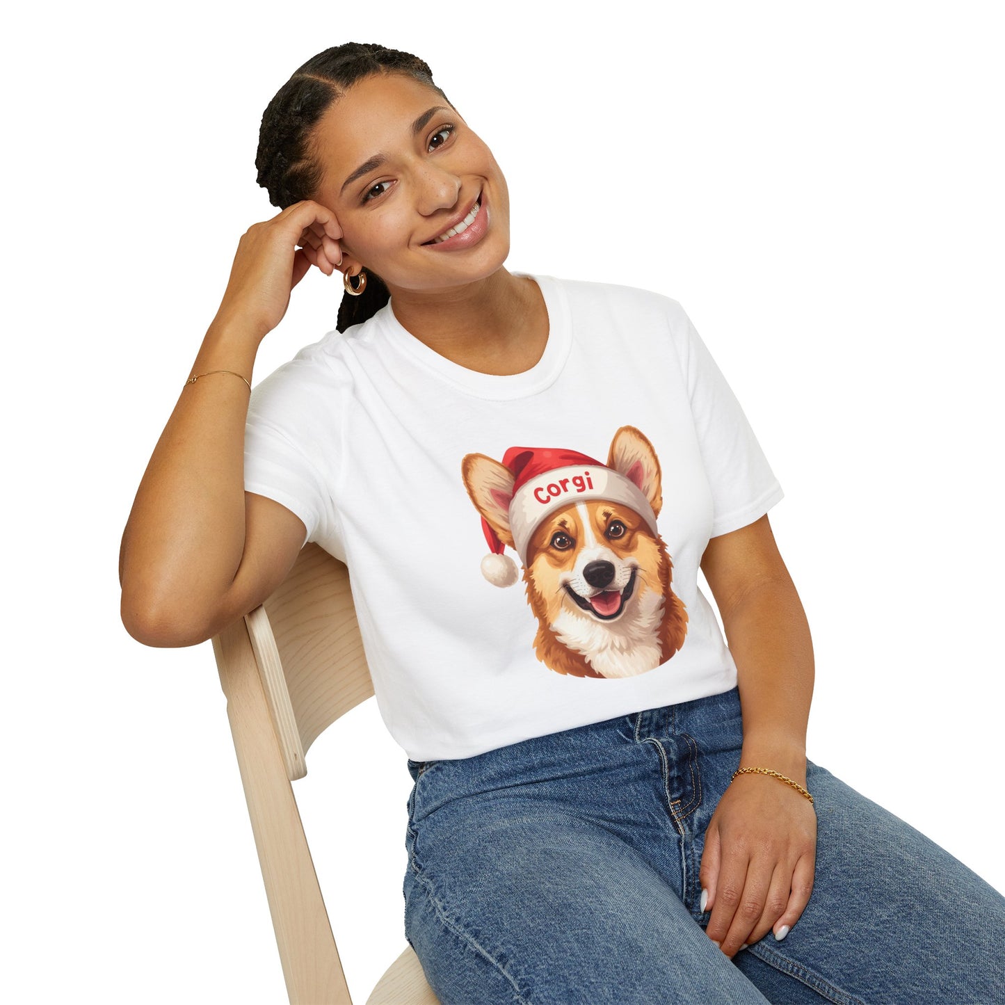 Corgi Dog Portrait Shirt – Corgi Dog Lover Gift, Cute Dog Mom Tee, Dog Dad Shirt, Pet Breed Apparel