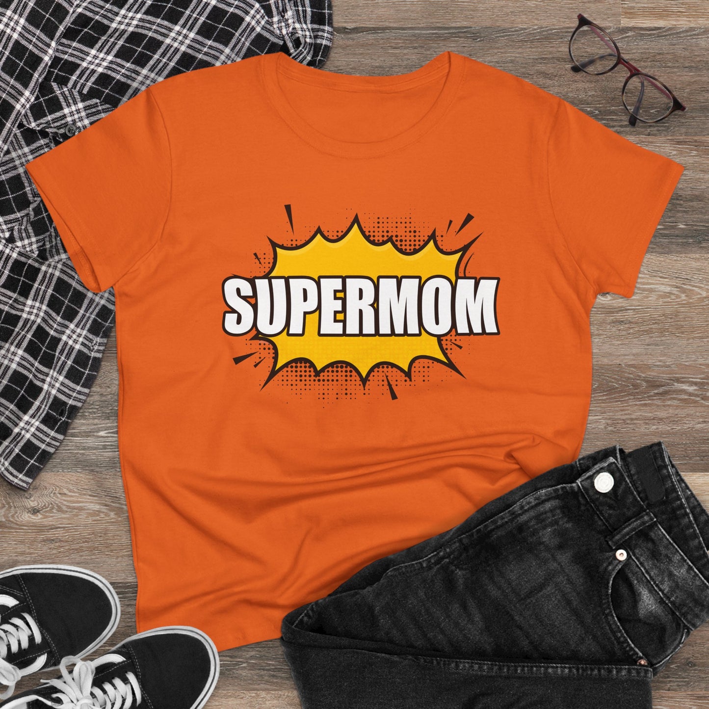 Supermom T-Shirt, Gift for Mom, Cute Summer Top, Mother's Day Gift, Family Gatherings, Casual Wear, Mom's Birthday, Supermom