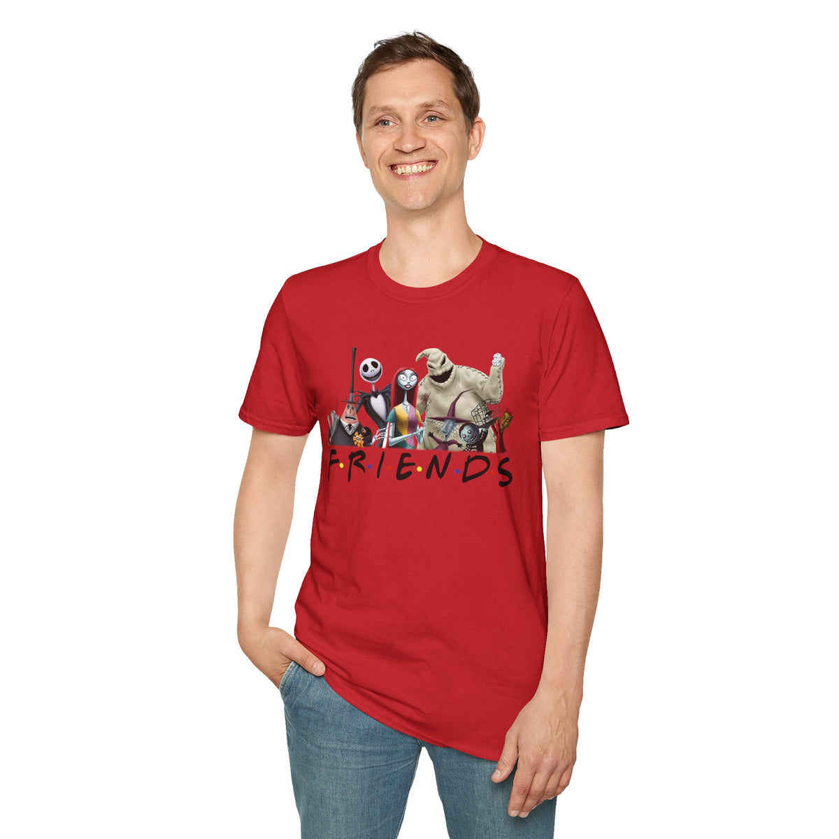 The Nightmare Before Christmas Skellington Family Friends T-Shirt, Scary Movie Tee, Halloween Shirt, Horror Movie Characters Gift