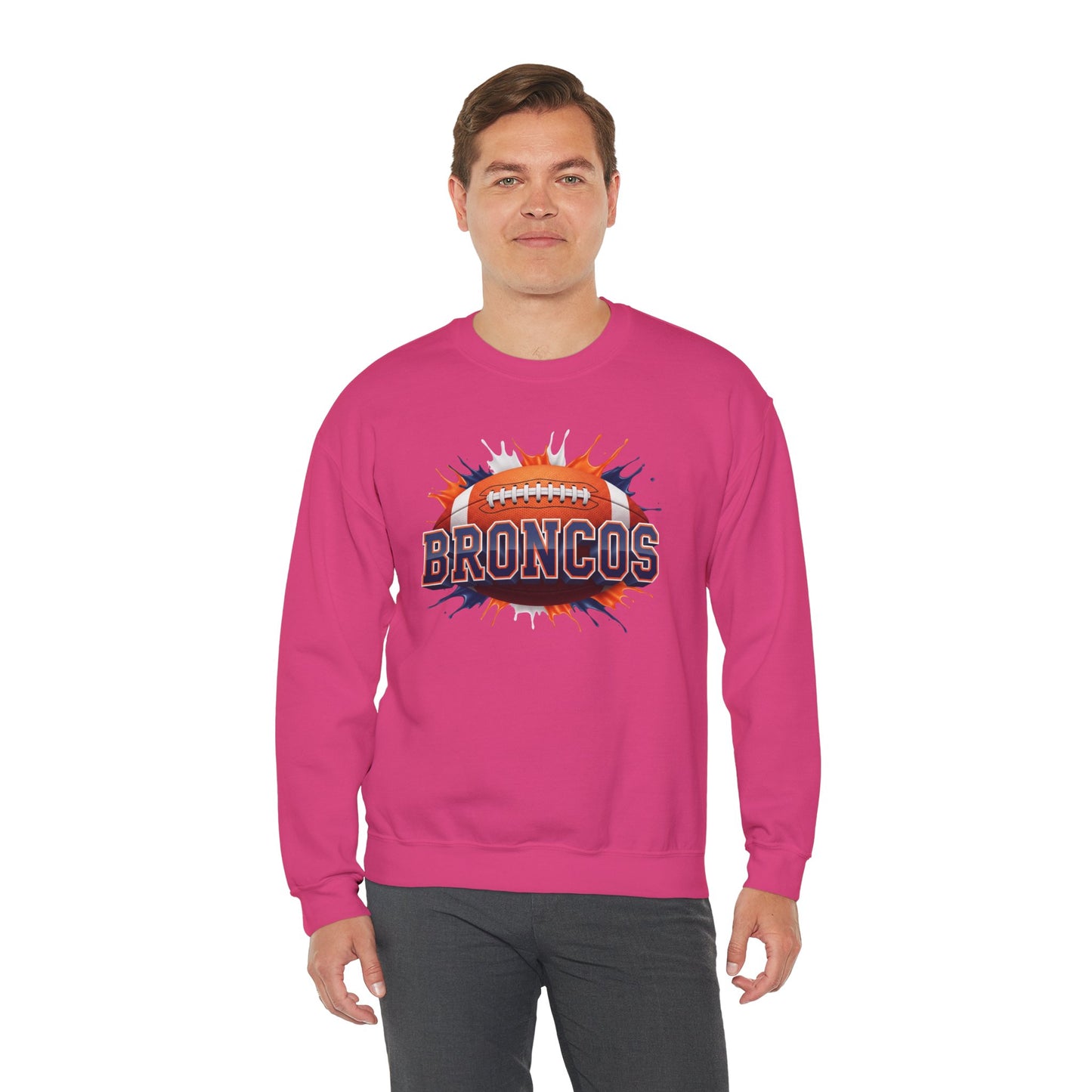 Denver Football Sweatshirt, Denver Team Sweatshirt, Football Gift for Denver Fans, Game Day Sports Fan Football Apparel