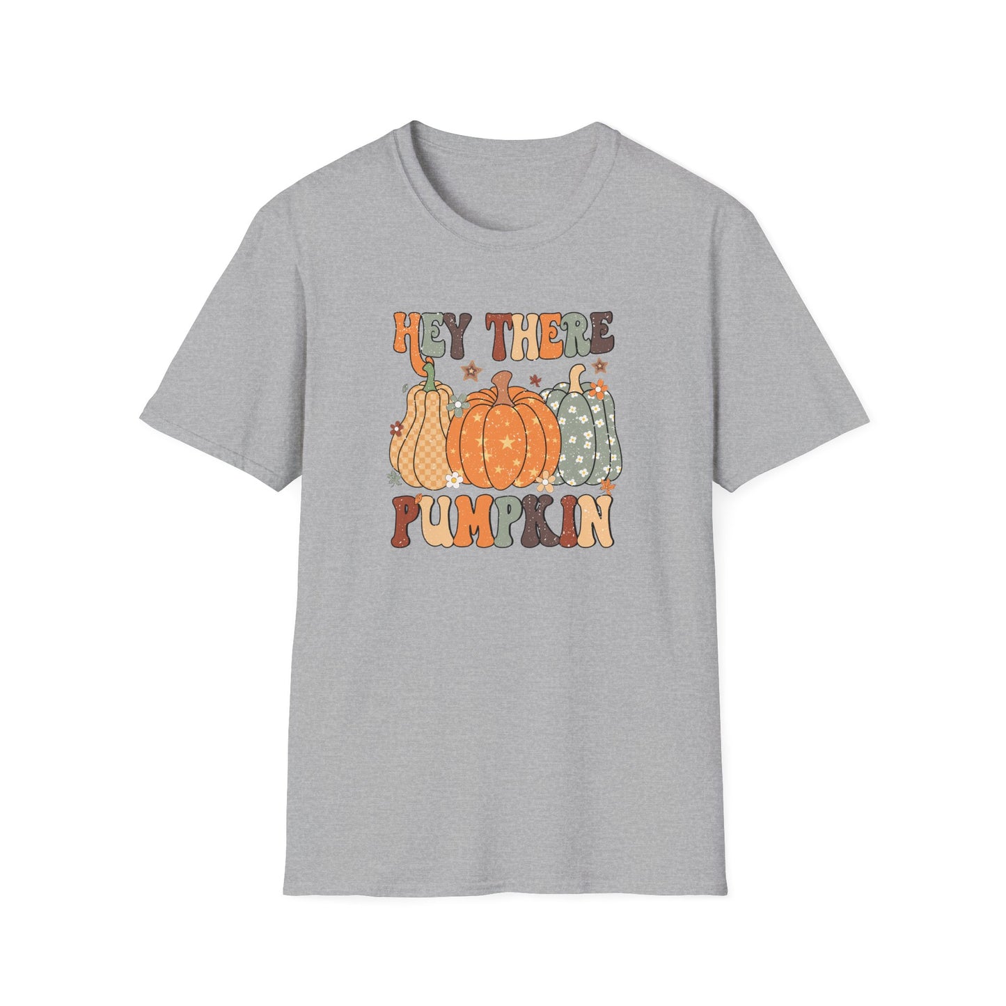 Hey There Pumpkin Fall T-Shirt - Cute Women's Autumn Tee, Thanksgiving Shirt, Pumpkin Thanksgiving Tee, Cozy Fall Tee for Her, Friendsgiving