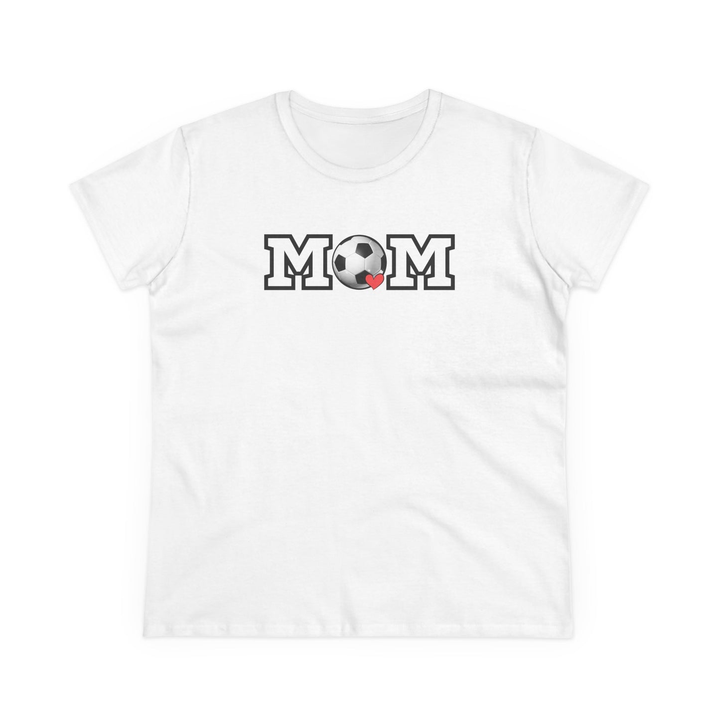 Soccer Mom Shirt, Sports Mom Gift, Cotton T-Shirt, Soccer Fan Apparel, Mother's Day Tee, Mom loves Soccer, Sports Mom