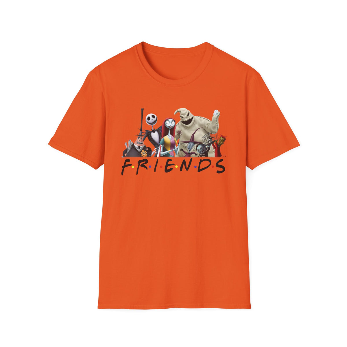 The Nightmare Before Christmas Skellington Family Friends T-Shirt, Scary Movie Tee, Halloween Shirt, Horror Movie Characters Gift