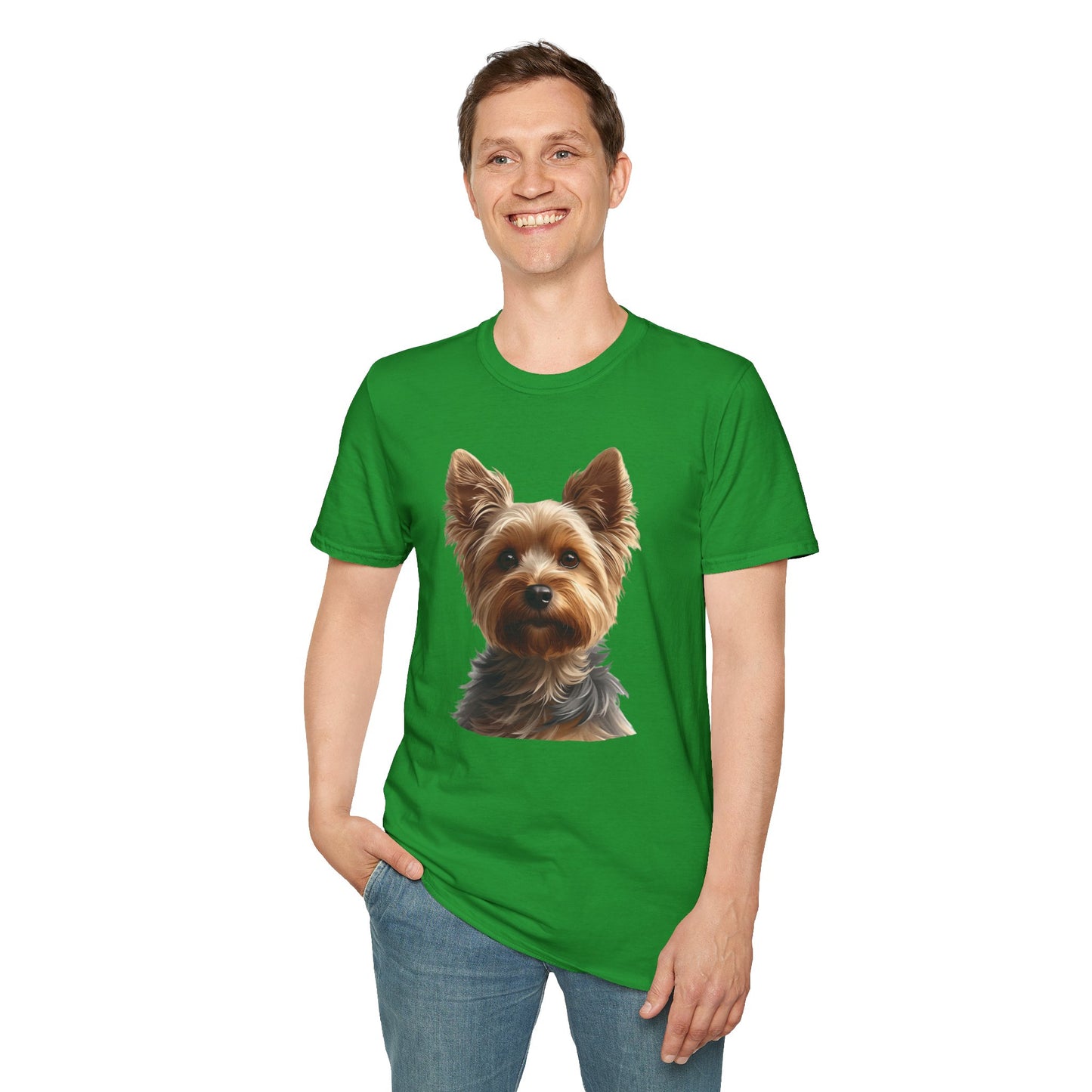 Yorkshire Terrier Dog Portrait Shirt – Yorkie Dog Lover Gift, Cute Dog Mom Tee, Dog Dad Shirt, Pet Breed Apparel