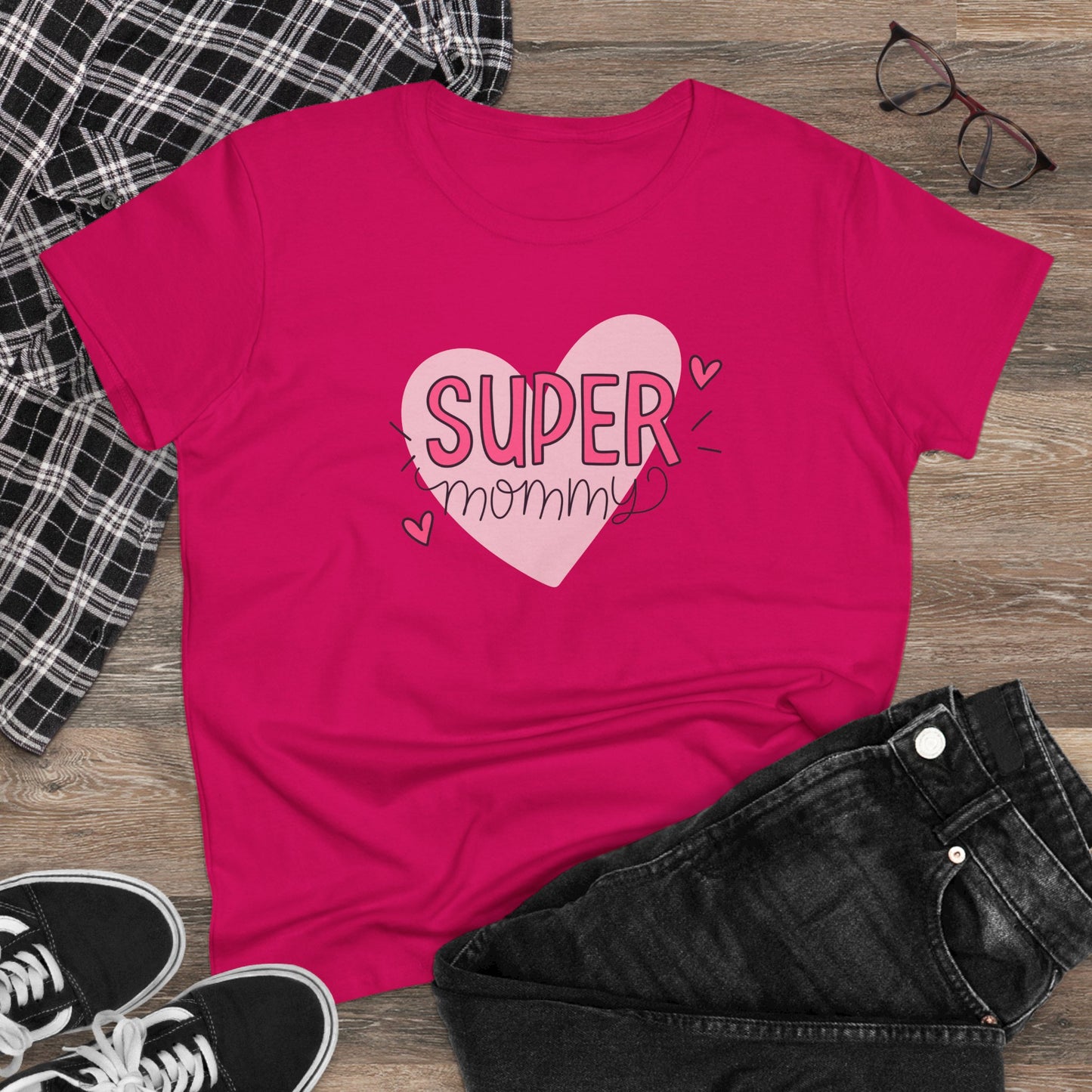 Super Mommy T-Shirt, Gift for Mom, Cute Summer Top, Mother's Day Gift, Family Gatherings, Casual Wear, Mom's Birthday, Supermom