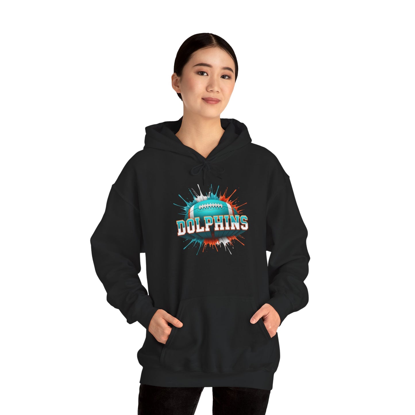 Miami Football Hoodie, Miami Team Hoodie, Football Gift for Miami Fans, Game Day Sports Fan Apparel, Football Fan Gift