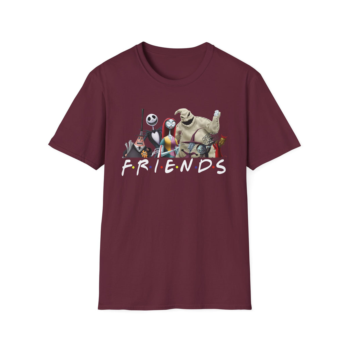 The Nightmare Before Christmas Skellington Family Friends T-Shirt, Scary Movie Tee, Halloween Shirt, Horror Movie Characters Gift